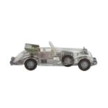 WIKING Mercedes 540 K Cabrio, Vorserie, um 1973-1984,transparente Karosserie, silbergr