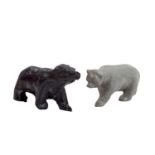WIKING paar Bären der Arche Noah,dunkel- und hellgrauer Bär, schreitend, GK 880/1, s