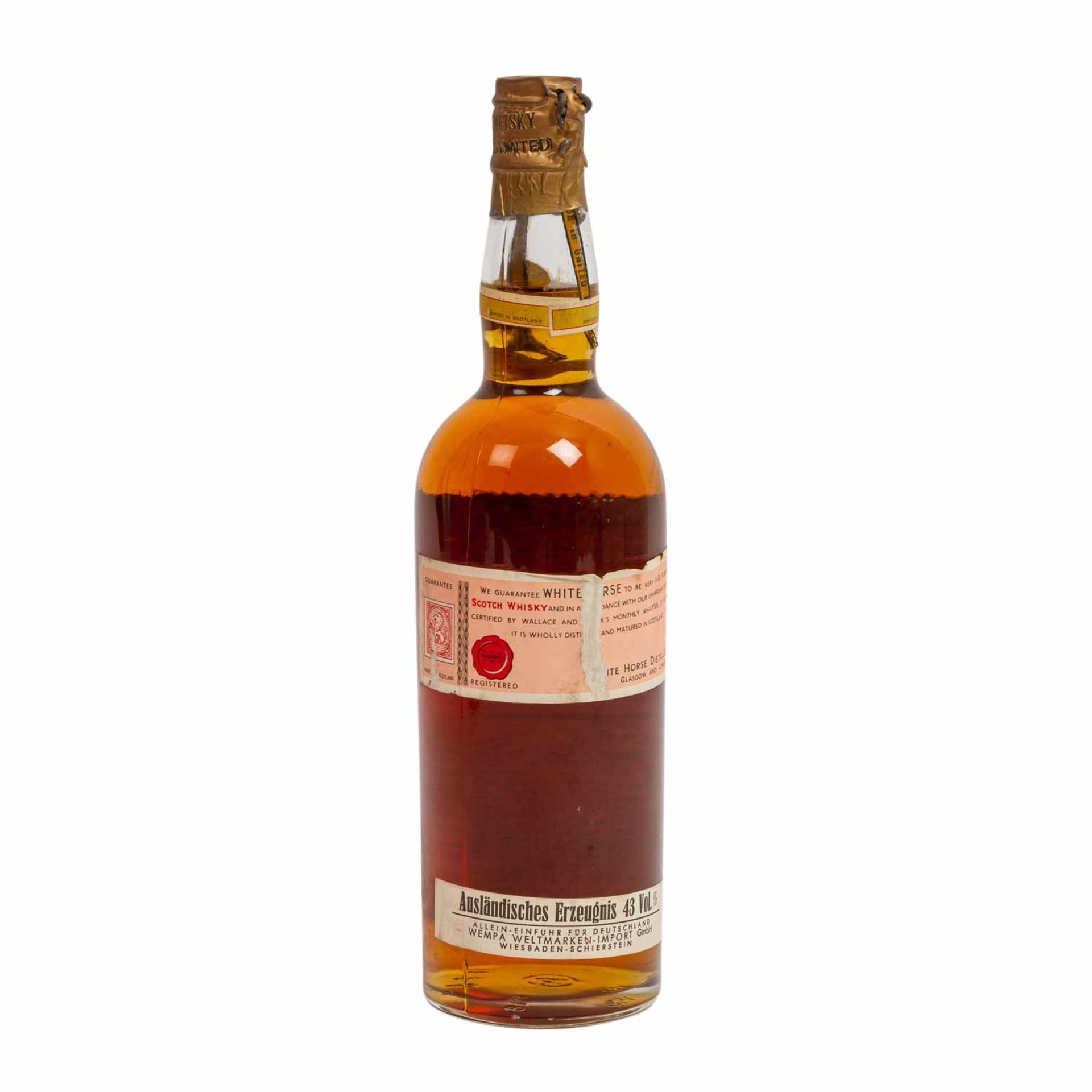 WHITE HORSE Blended Scotch Whisky, mit Blechkappe,Region: Scotland, White Horse Distil - Image 4 of 4