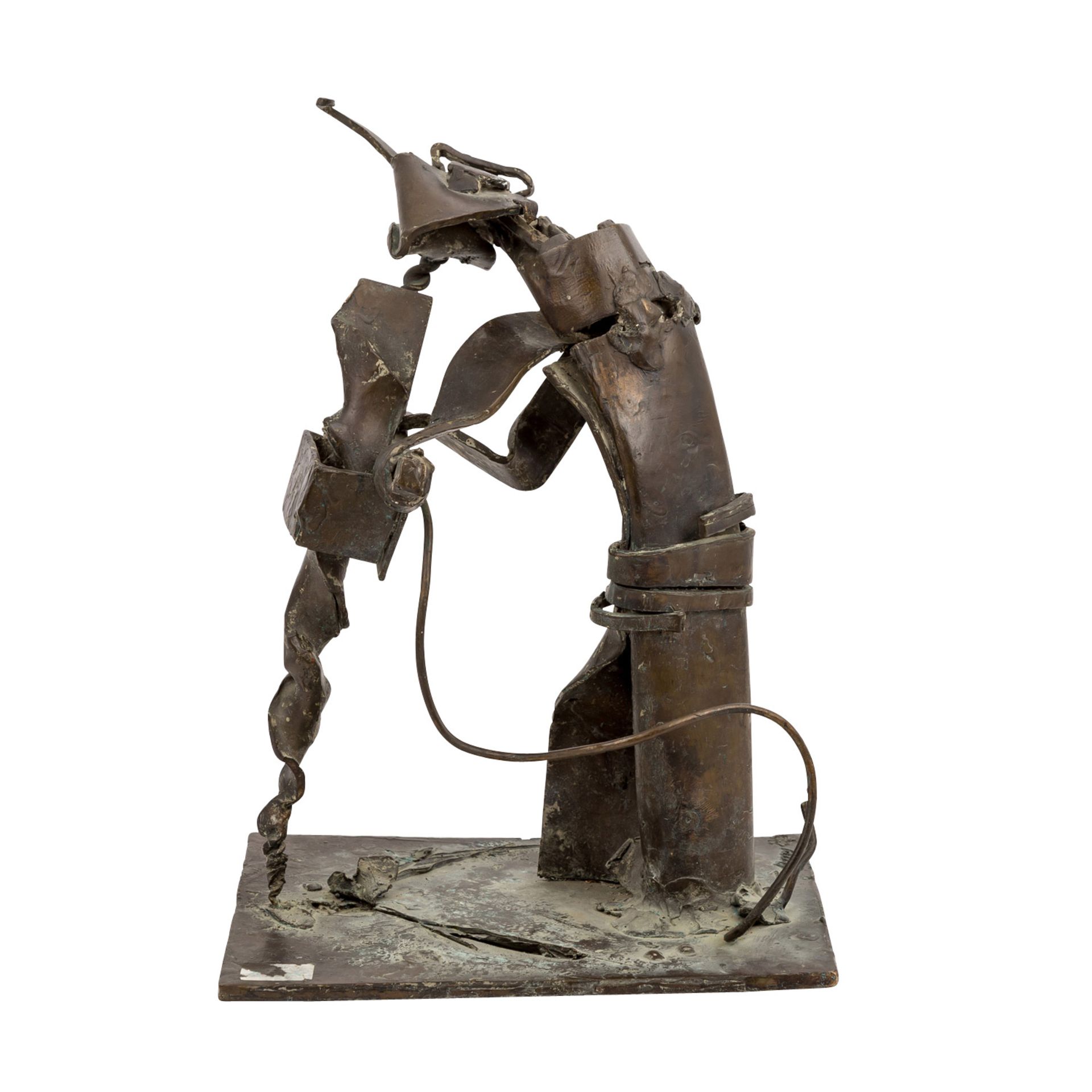 FETTING, RAINER (geb. 1949), "Streetworker",Bronze, abstrahierte Figur eines Straßena - Image 3 of 6