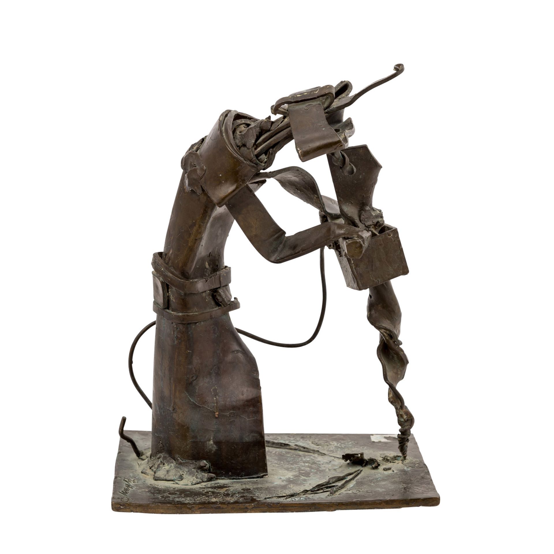 FETTING, RAINER (geb. 1949), "Streetworker",Bronze, abstrahierte Figur eines Straßena - Image 5 of 6