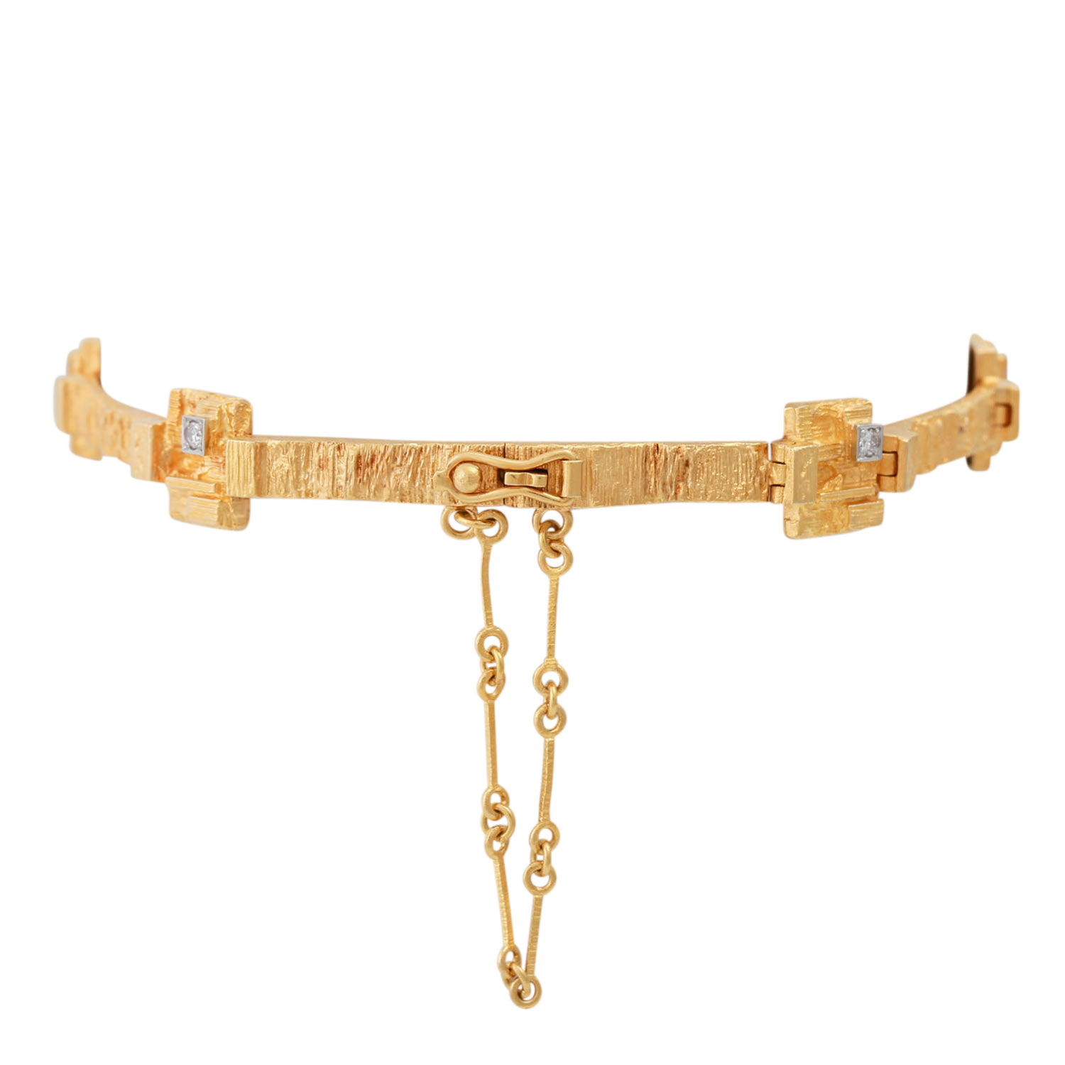 LAPPONIA Armband mit Diamanten,GG 18K, 18,2 g, L: 19 cm, 2. H. 20. Jh., leichte Trages - Image 2 of 5