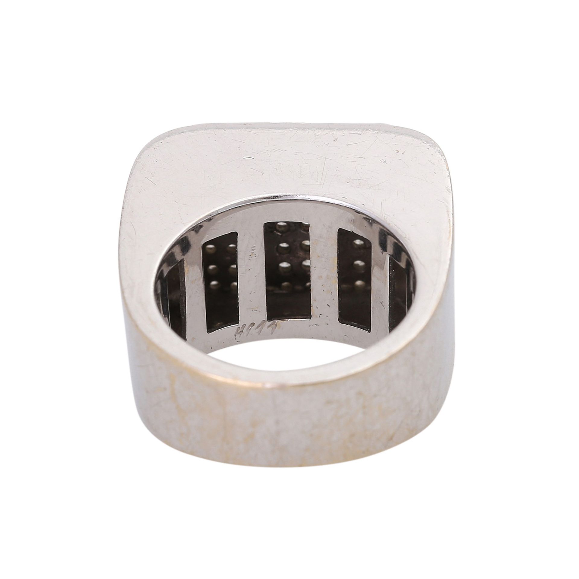 WEMPE Ring mit zahlreichen Brillanten ca. 0,64 ctvon guter Farbe und Reinheit, WG 18K, - Image 4 of 4