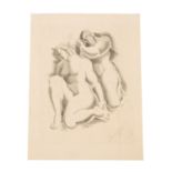 ARCHIPENKO, ALEXANDER (1887-1964), "Zwei weibliche Akte",Lithographie/Papier (mit Wass