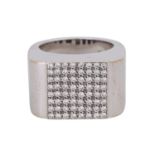 WEMPE Ring mit zahlreichen Brillanten ca. 0,64 ctvon guter Farbe und Reinheit, WG 18K,