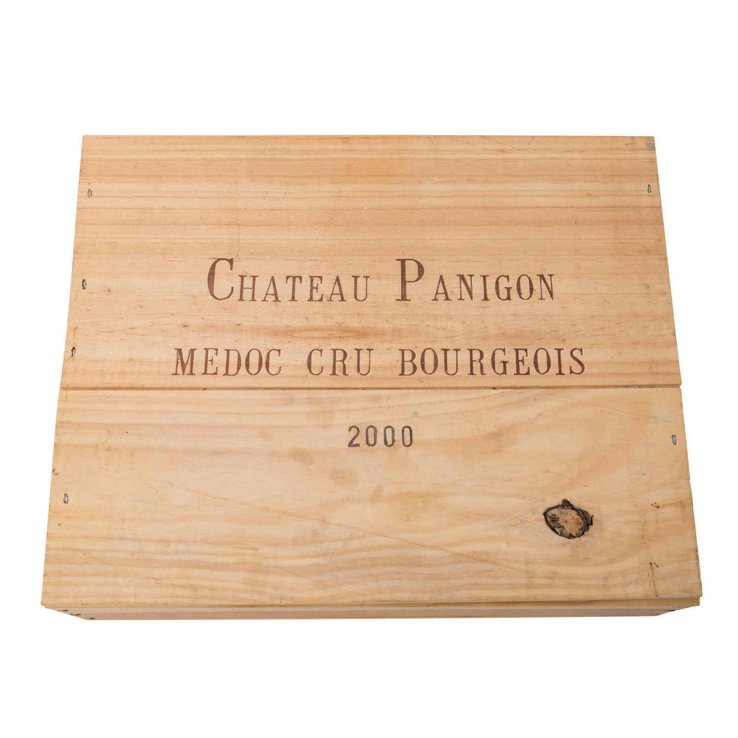 CHÂTEAU DE PANIGON 2 Flaschen MEDOC in ungeöffneter Holzkiste, 2000Cru Bourgeois, Re - Image 2 of 2