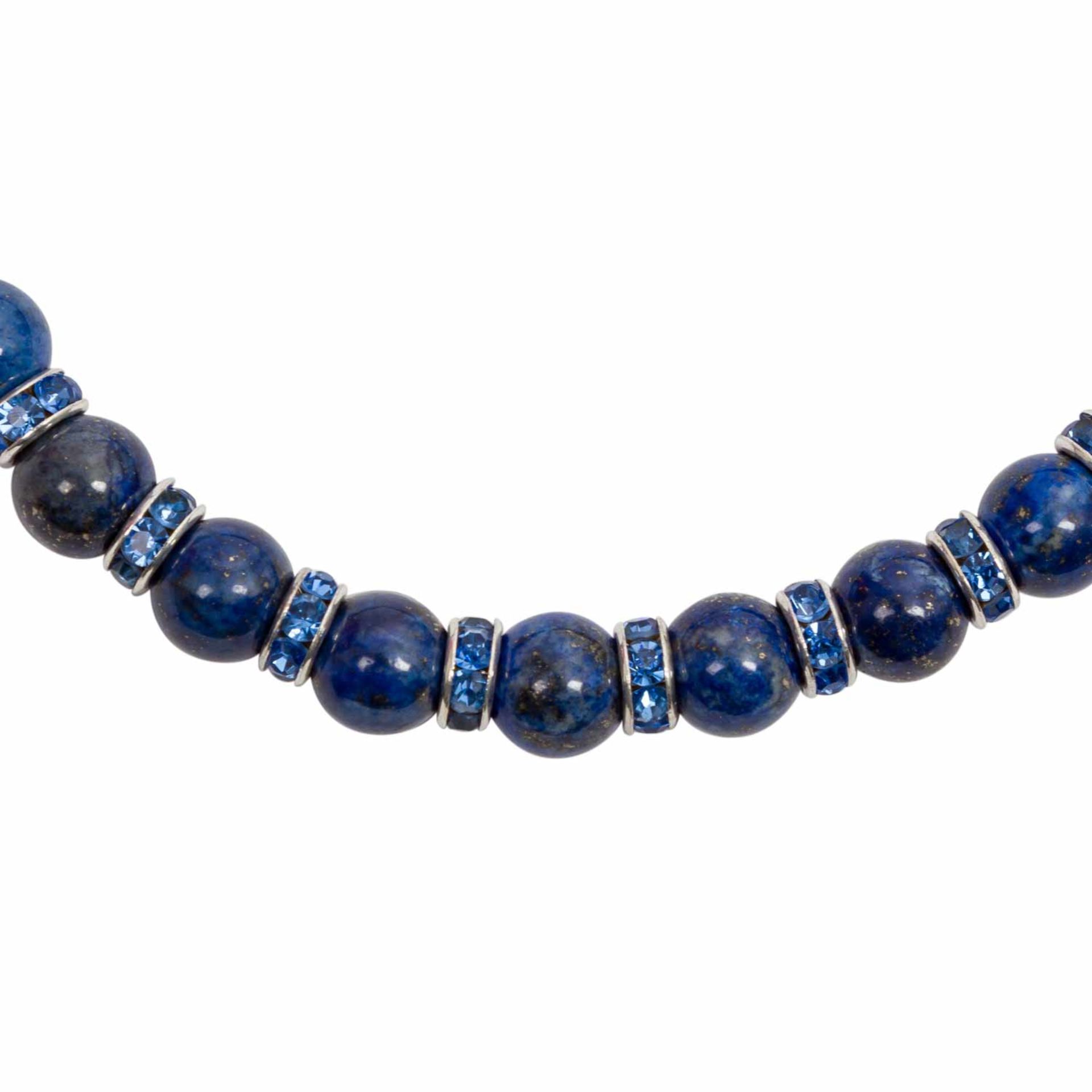 5 Steinketten,dabei 1 x mit Lapis Lazuli, leichte Gebrauchsspuren.5 stone chai - Bild 5 aus 6