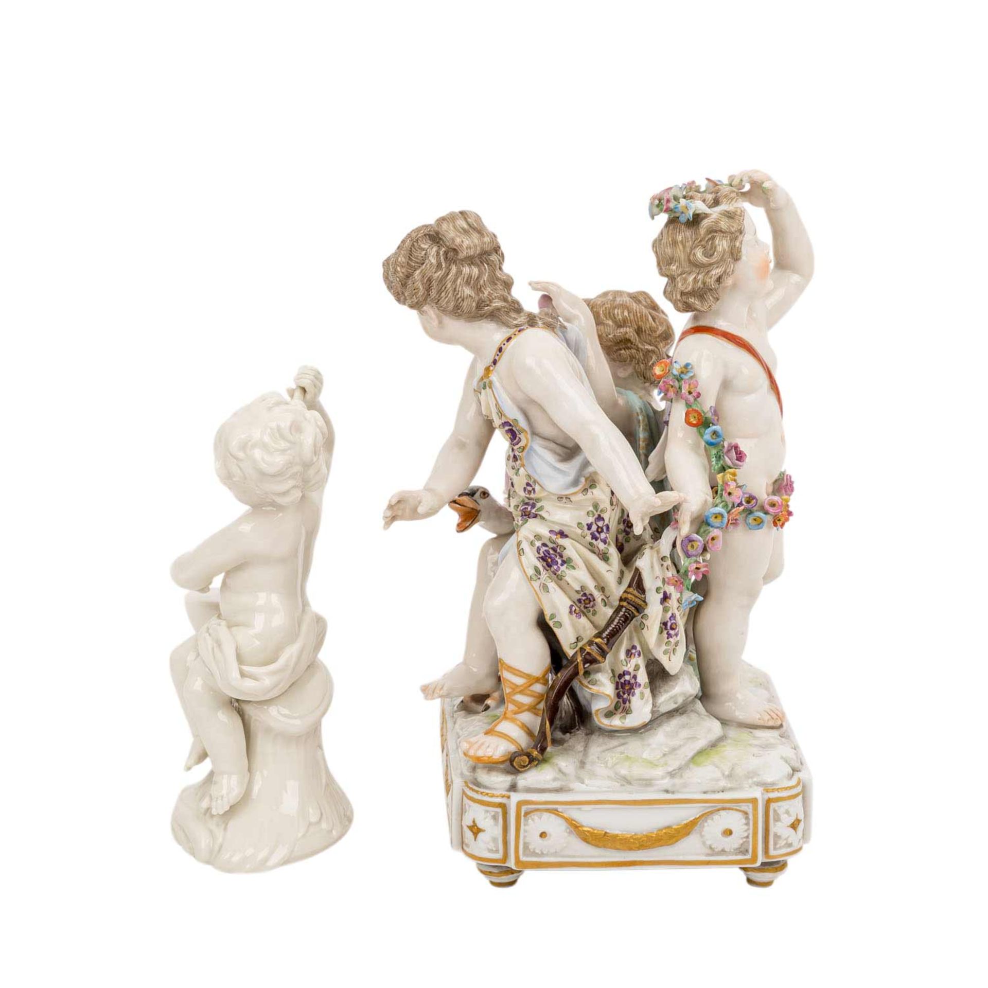 DRESSEL, KISTER&CO. und NYMPHENBURG Figurengruppe und Figur, 20. Jhd..DRESSEL, KISTER& - Bild 4 aus 7