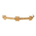 LAPPONIA Armband mit Diamanten,GG 18K, 18,2 g, L: 19 cm, 2. H. 20. Jh., leichte Trages