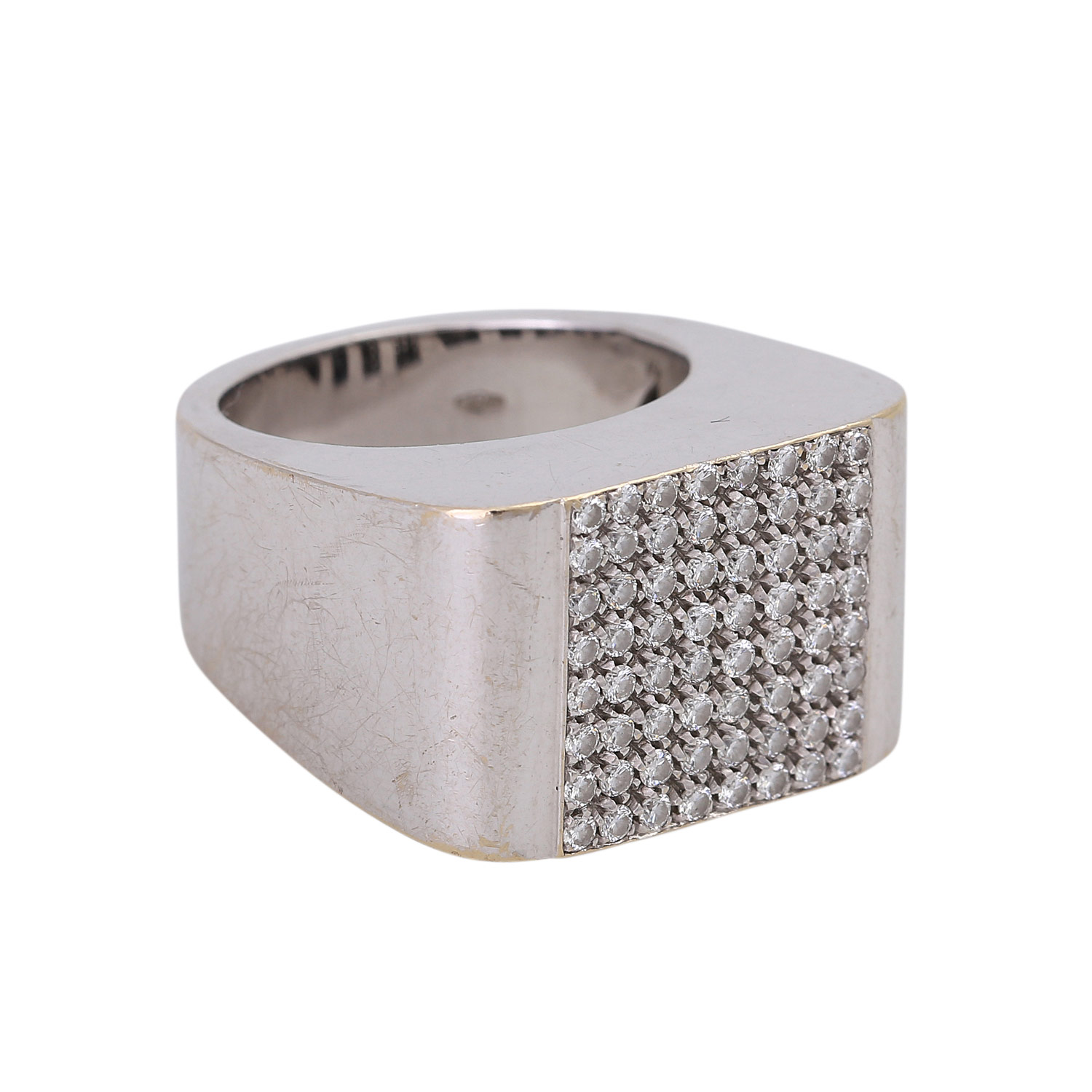 WEMPE Ring mit zahlreichen Brillanten ca. 0,64 ctvon guter Farbe und Reinheit, WG 18K, - Image 2 of 4