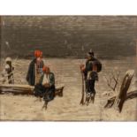 SELL, CHRISTIAN, wohl d.Ä. (1831-1883), "Soldat bewacht zwei nordafrikanische Gefangene",<b