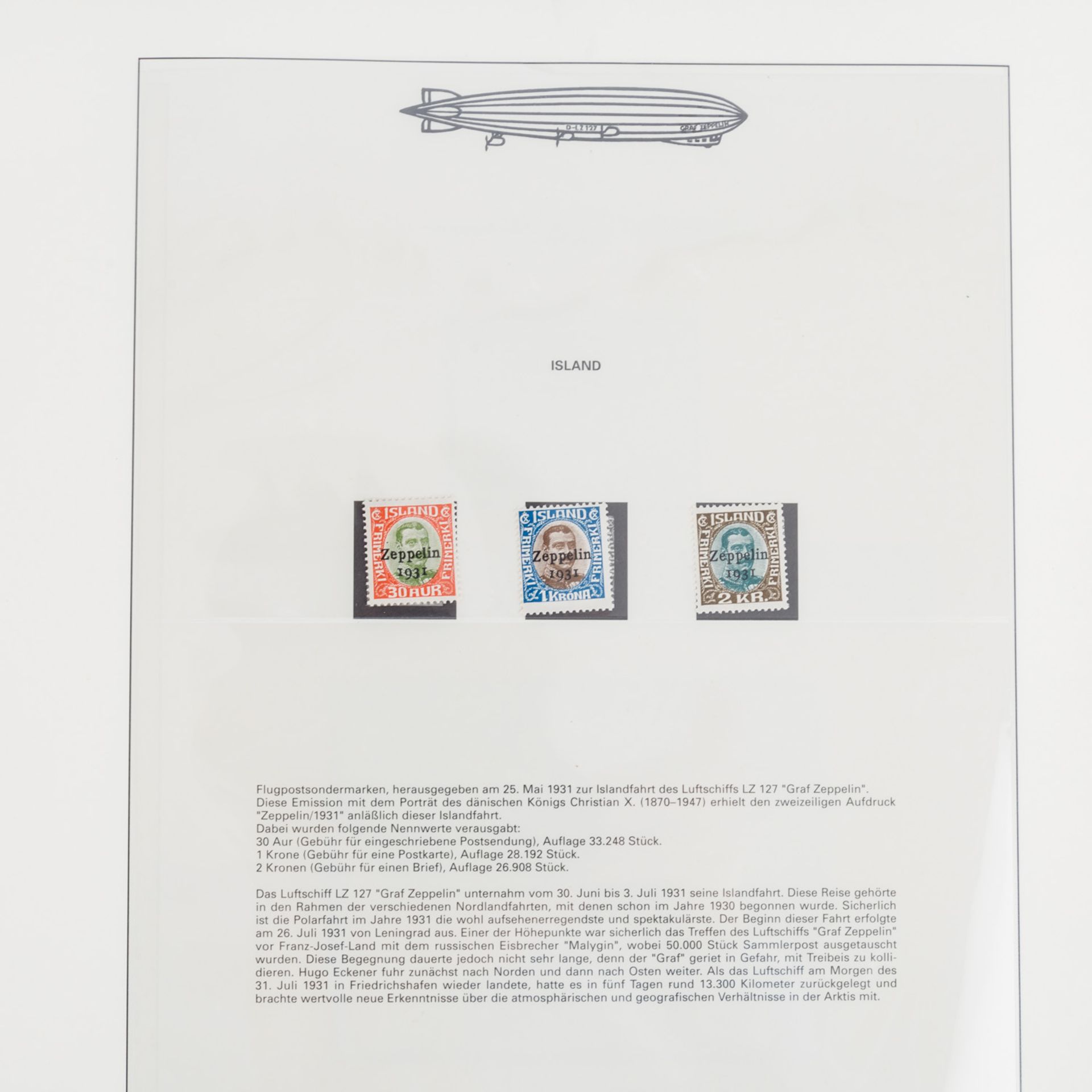 Motive Zeppelin - Schöne Motivsammlung Zeppelin in 2 Vordruckalben.< - Bild 4 aus 7