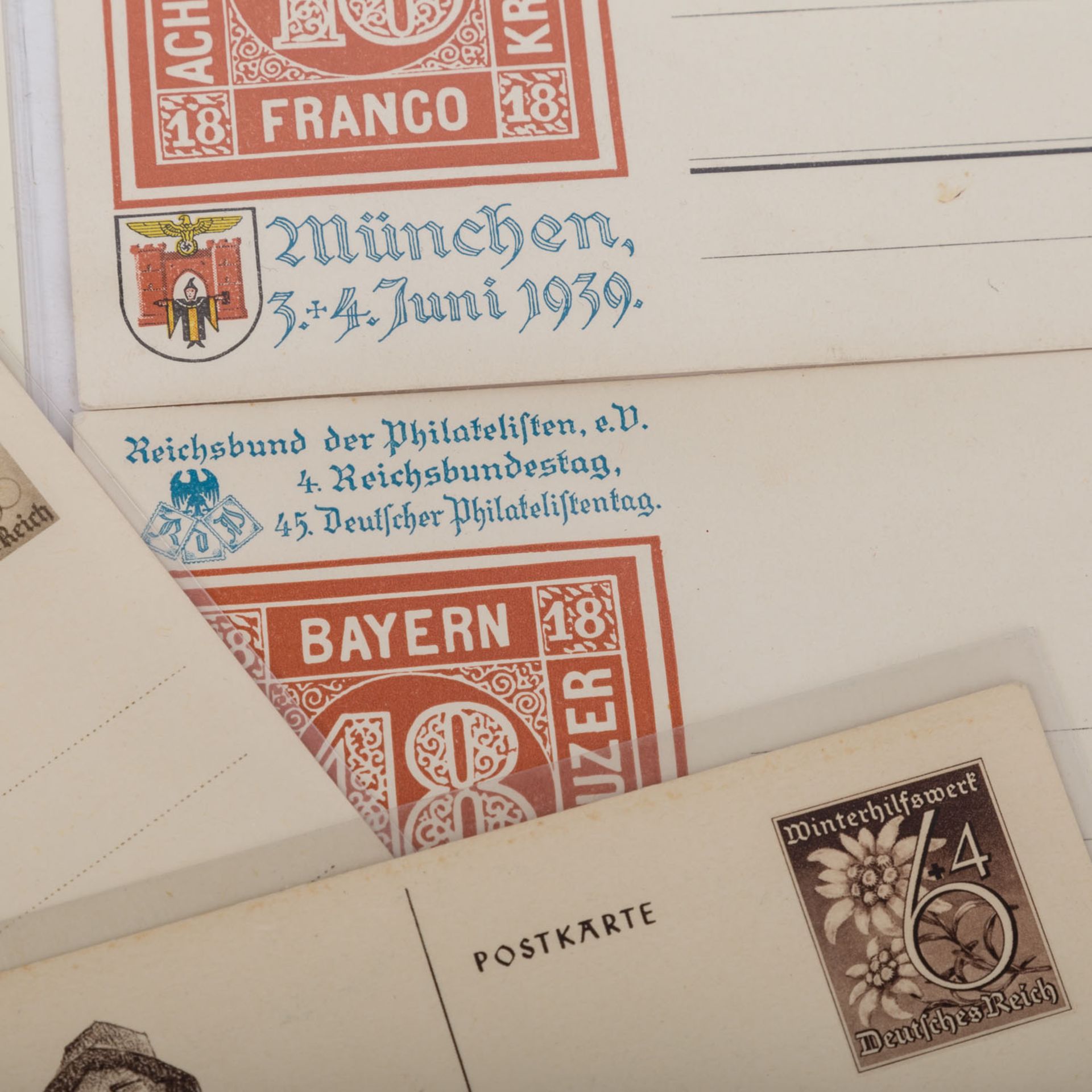 Deutsches Reich 1933-1945 - 22 Postkarten, - Bild 6 aus 6