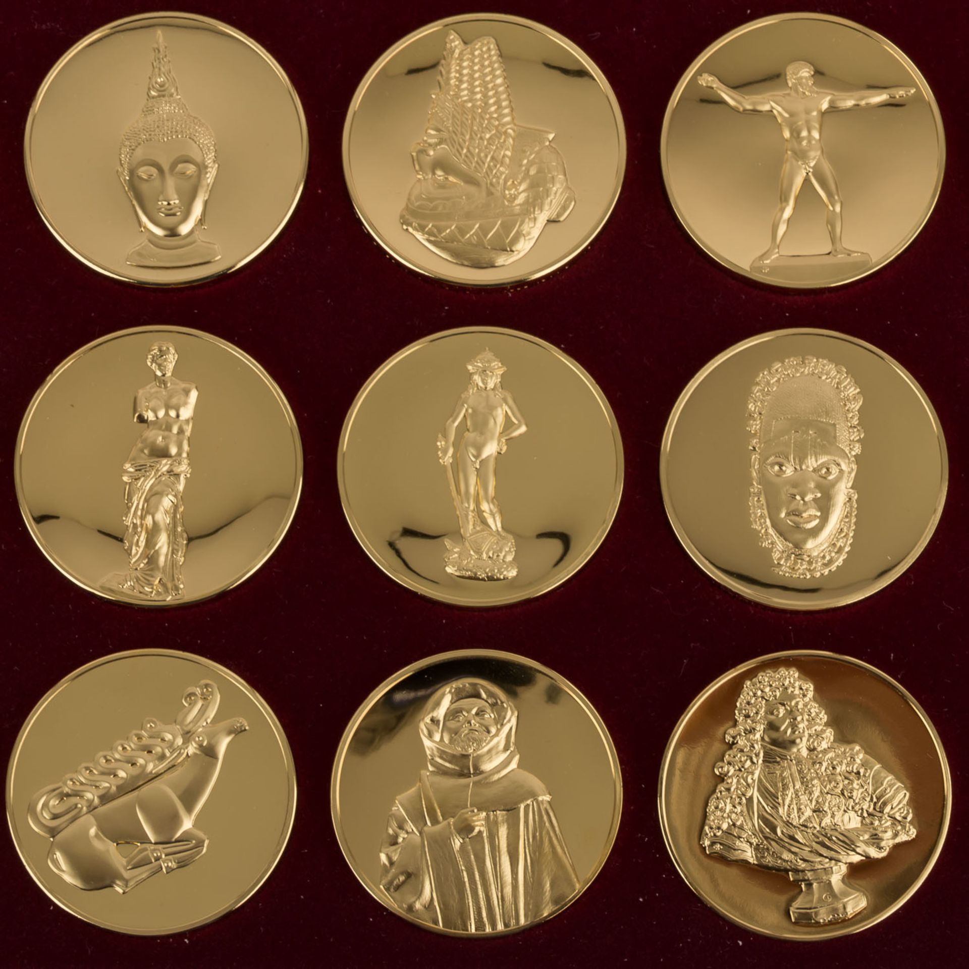 Medaillen - DIE BERÜHMTESTEN SKULPTUREN DER WELT,< - Bild 4 aus 6