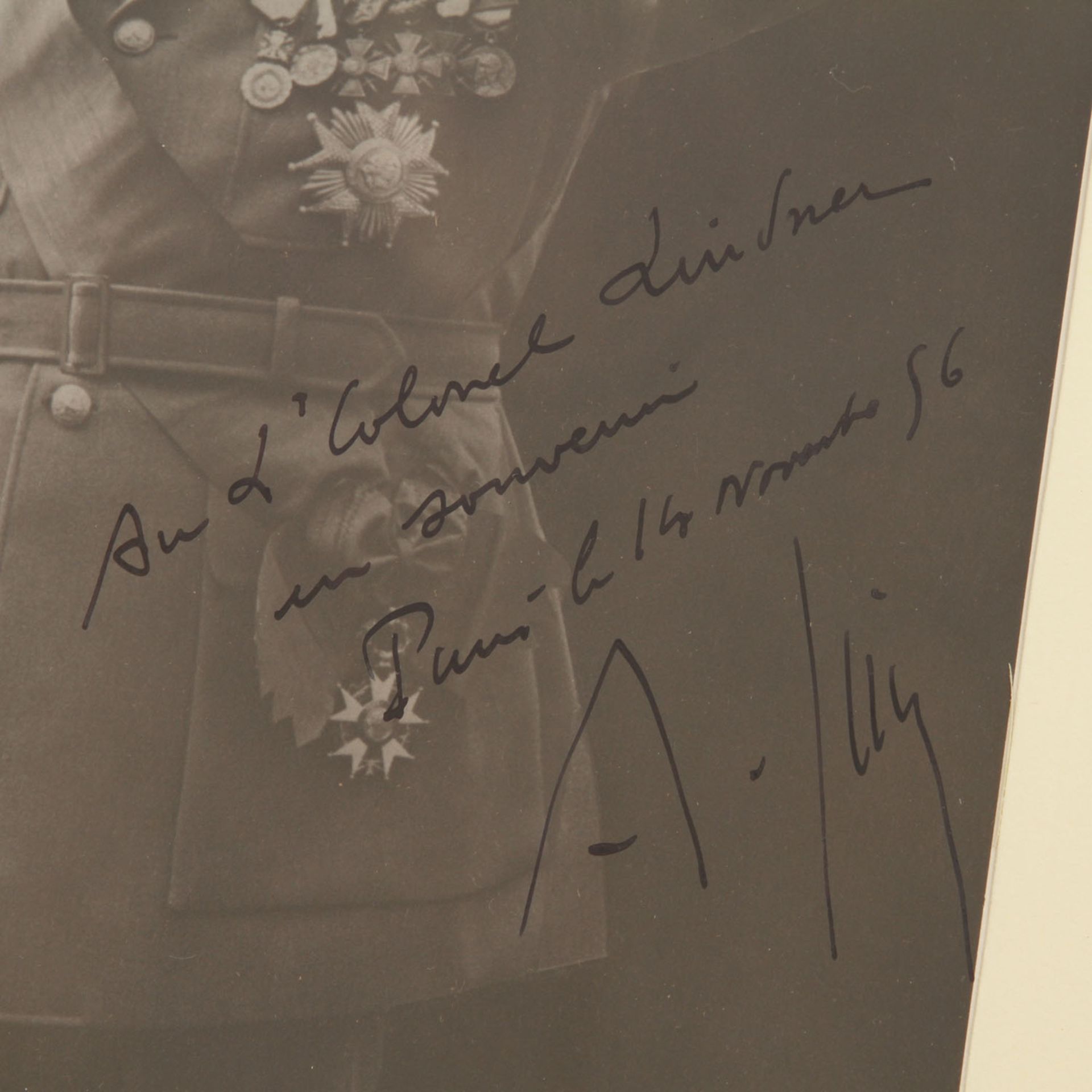 6 Militaria Autographen, Mitte 20.Jh. - - Bild 5 aus 7