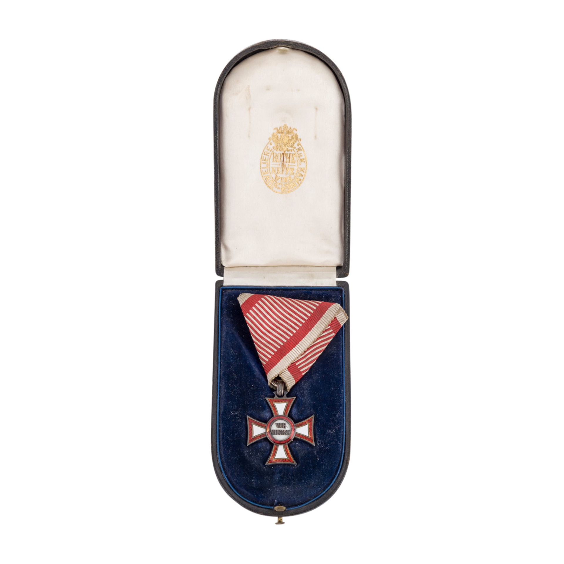 Selten! Österreich - Militärverdienstkreuz 3. Klasse am Dreiecksband<b - Bild 2 aus 3