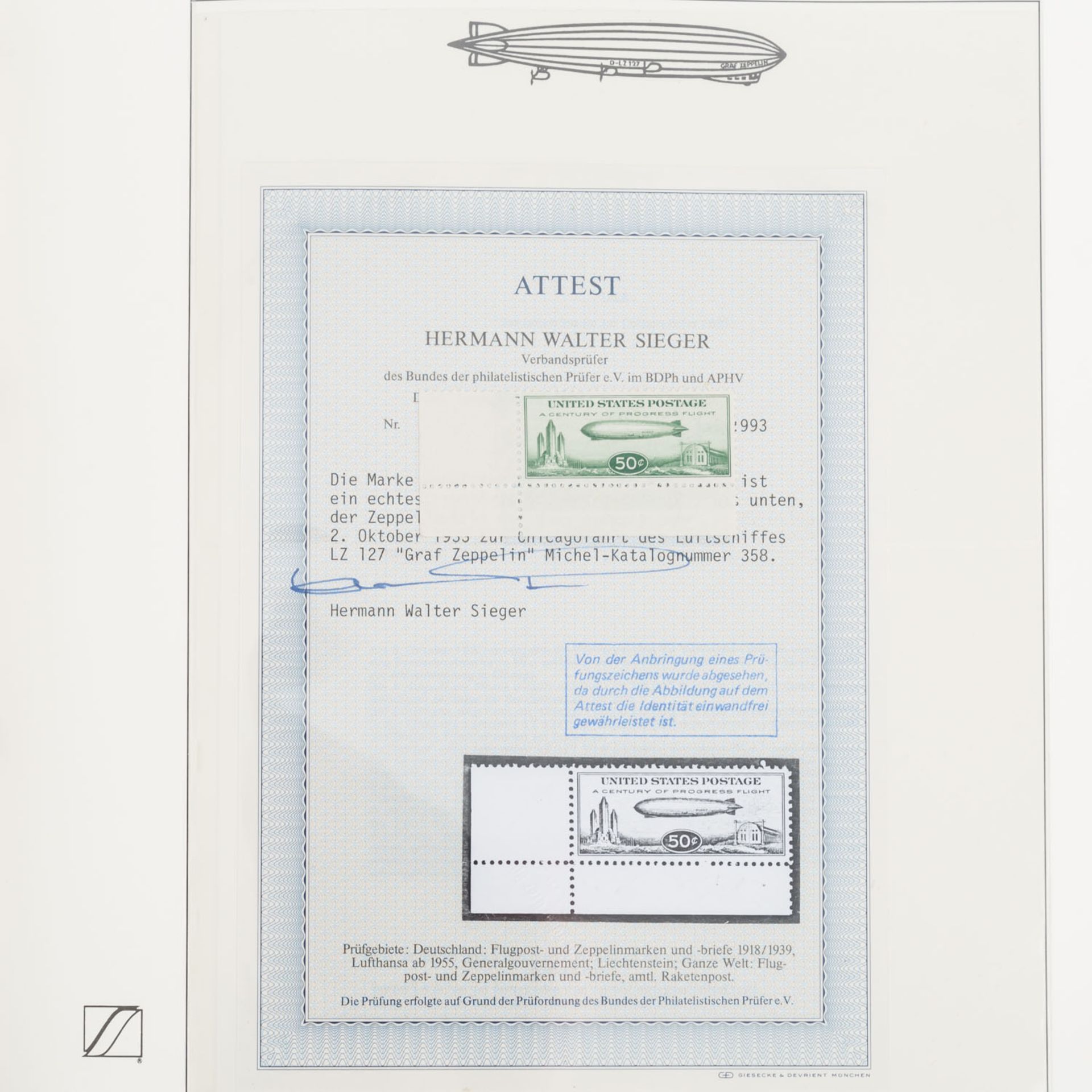 Motive Zeppelin - Schöne Motivsammlung Zeppelin in 2 Vordruckalben.< - Bild 6 aus 7