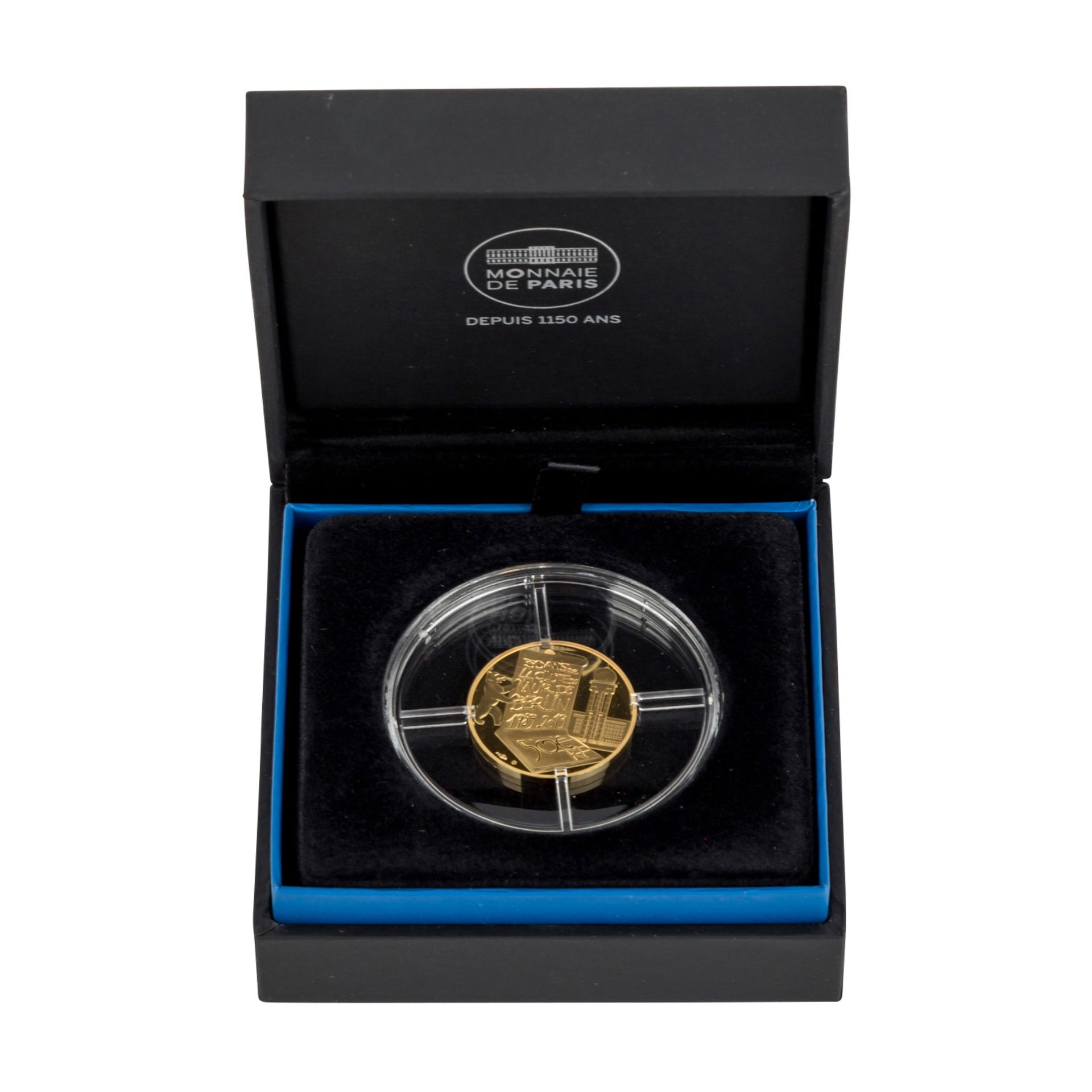 Frankreich/GOLD - 50 Euro 2019, Berliner Mauer,