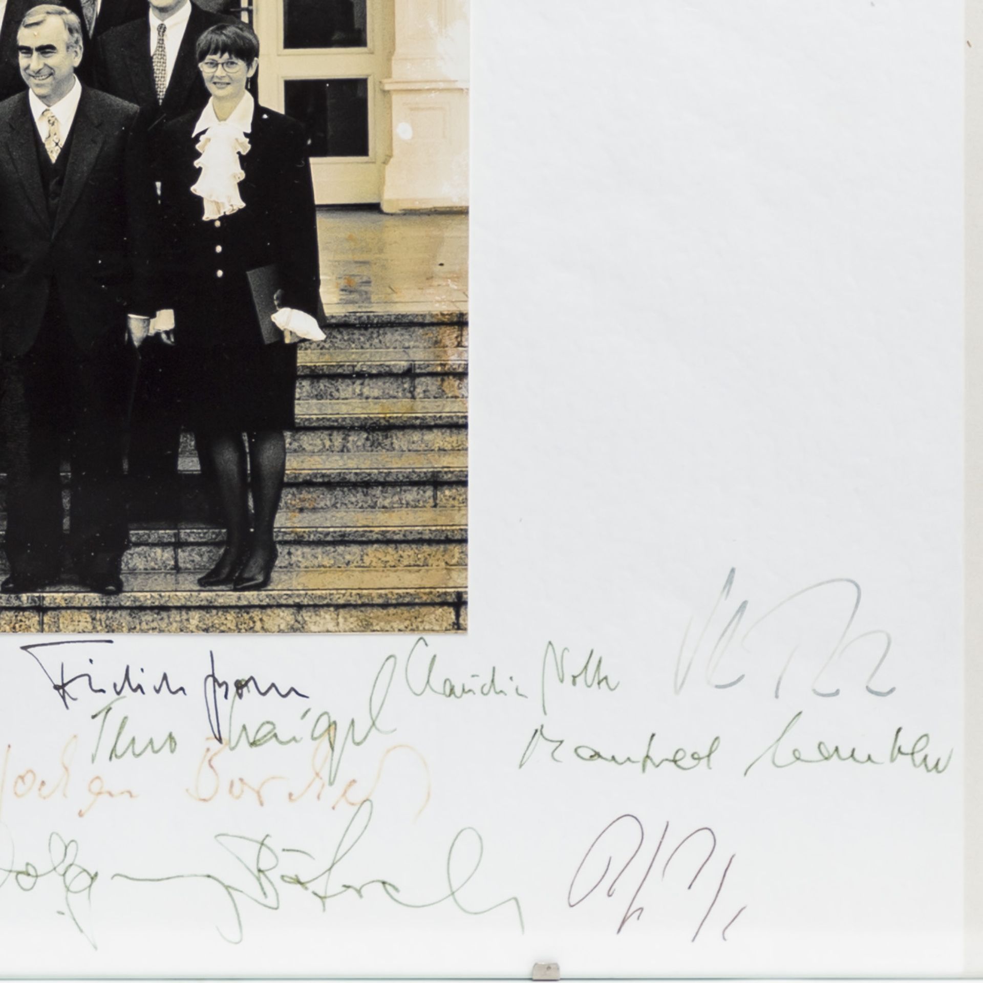 Fotografie mit Autographen der Bundesregierung, 20.Jh. - - Bild 4 aus 4