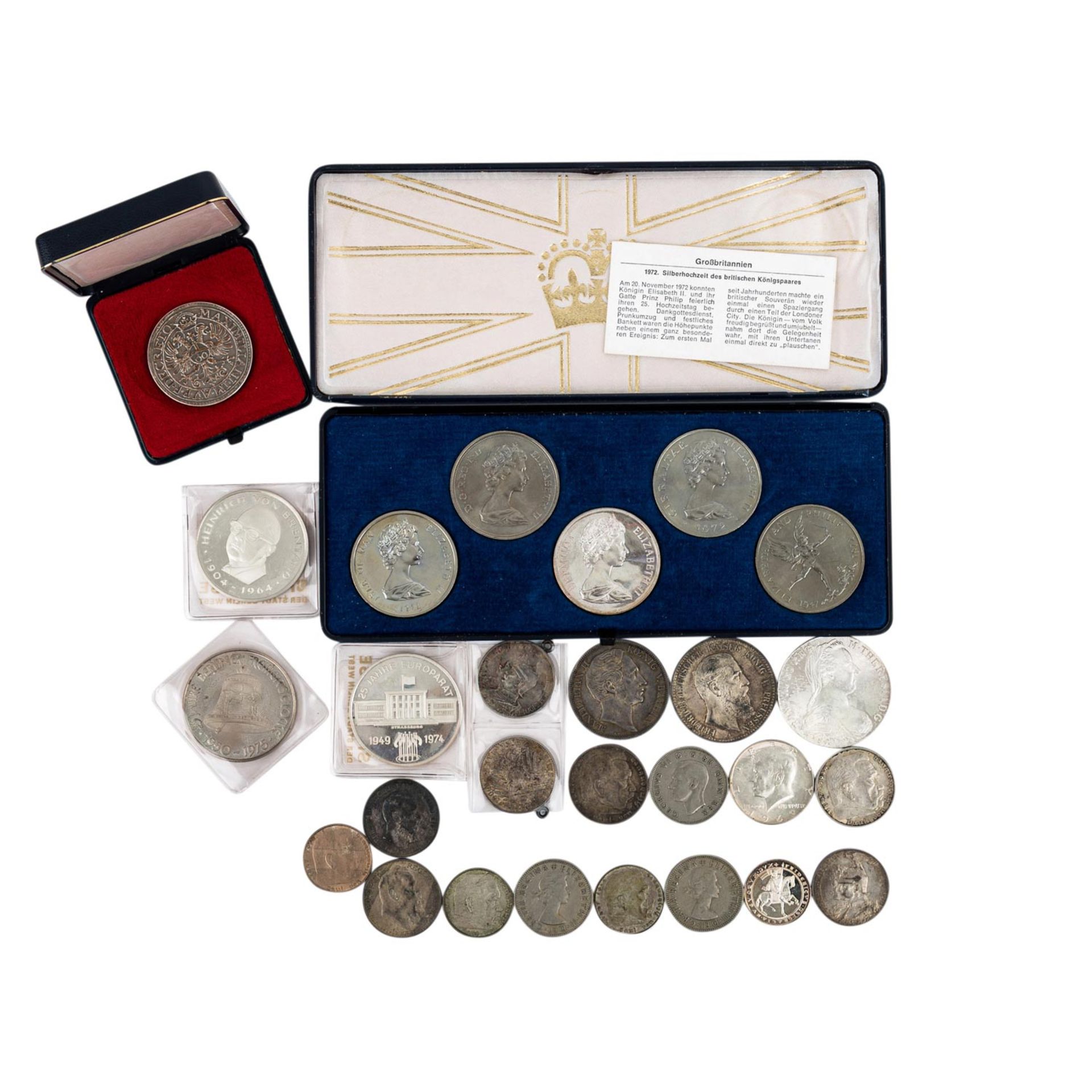 Münzen und Medaillen, mit SILBER -<