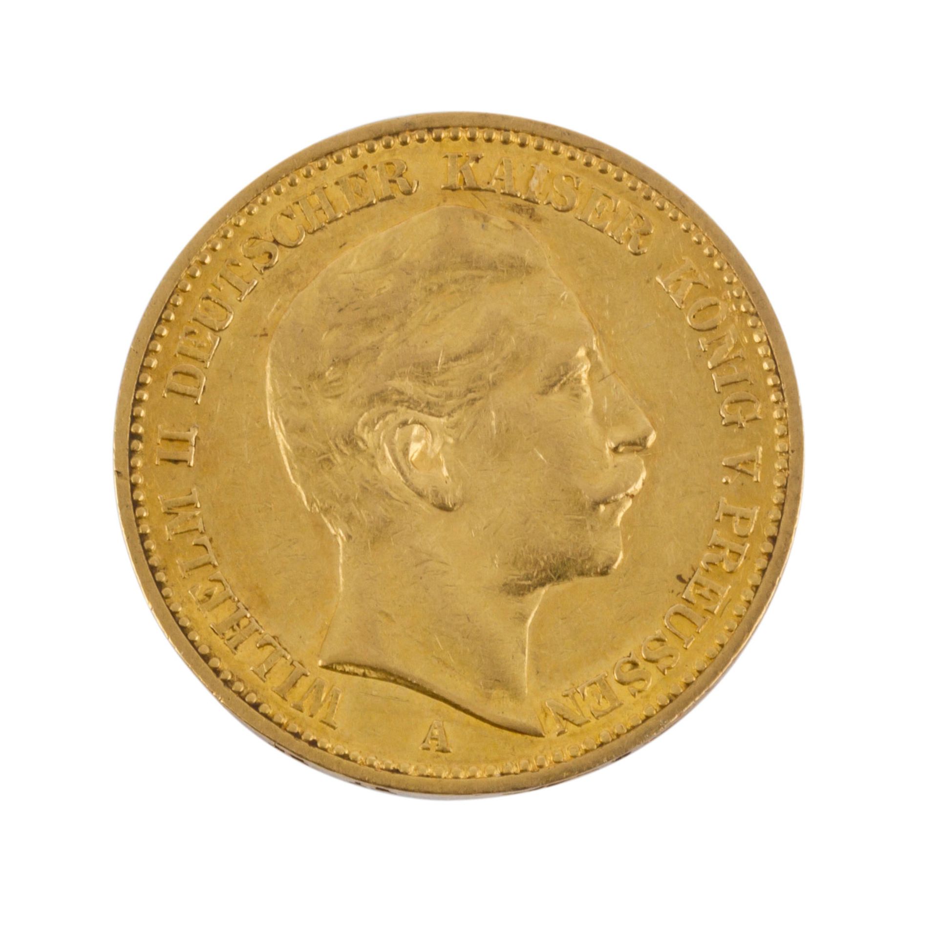 Preussen/GOLD - 20 Mark 1889 A Wilhelm II.,