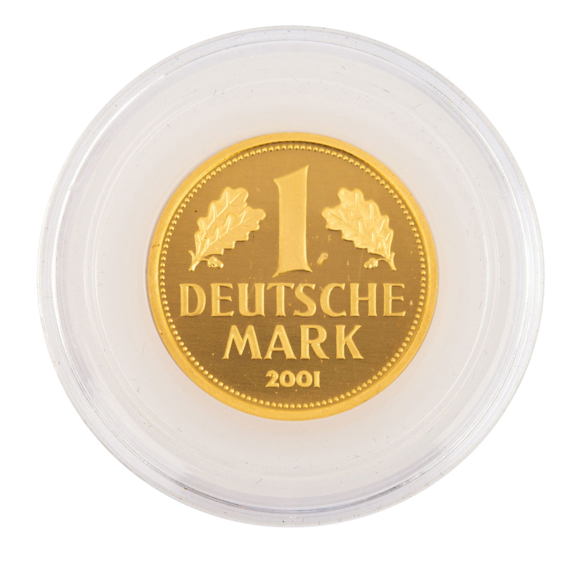 BRD/GOLD - 1 Deutsche Mark in Gold 2001 F,