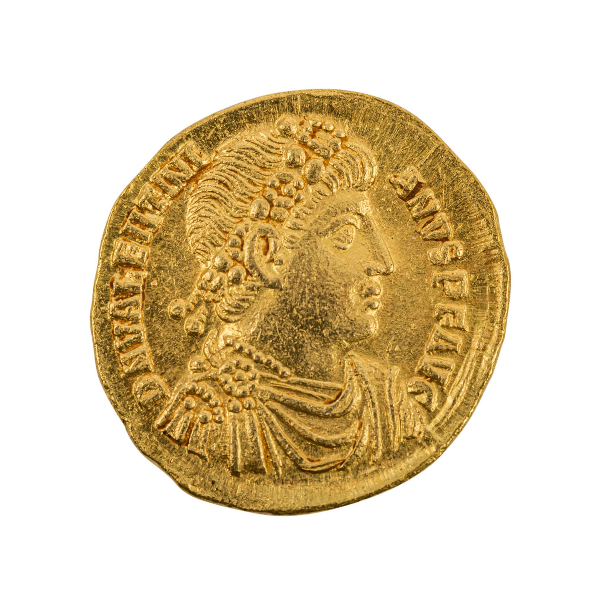 Antike/GOLD - Gold-Solidus Valentinianus I., 364-375 n. Chr., - Bild 2 aus 2