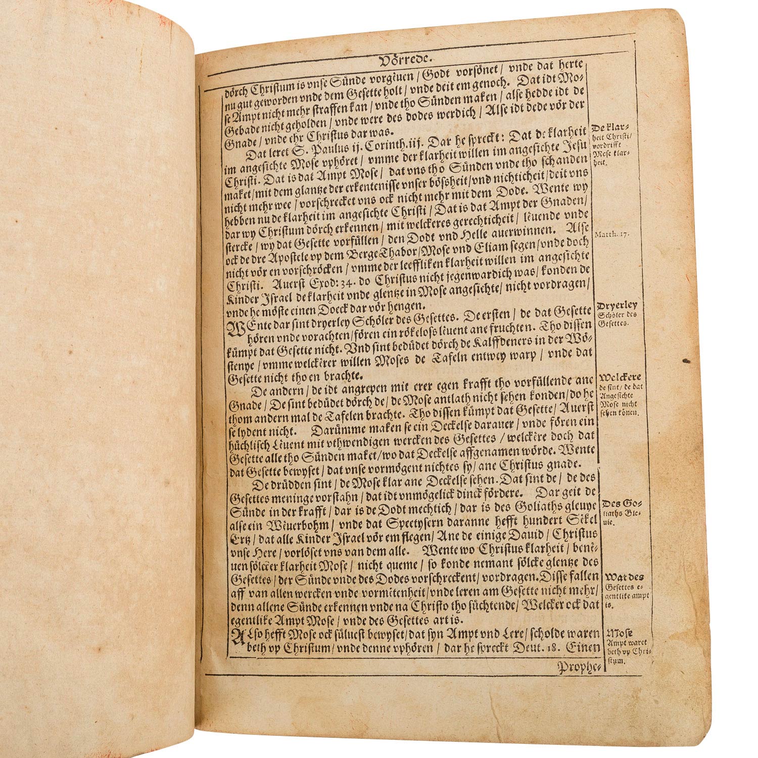 "Die plattdeutsche Bibel", Fürstl. Druckerei Barth 1588 –<br - Image 4 of 7