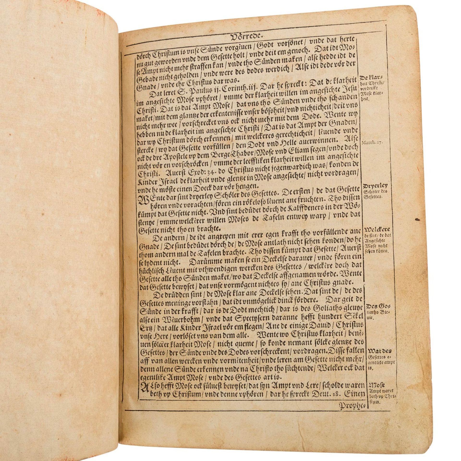 "Die plattdeutsche Bibel", Fürstl. Druckerei Barth 1588 –<br - Bild 4 aus 7