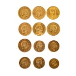 12 x Sachsen in Gold -