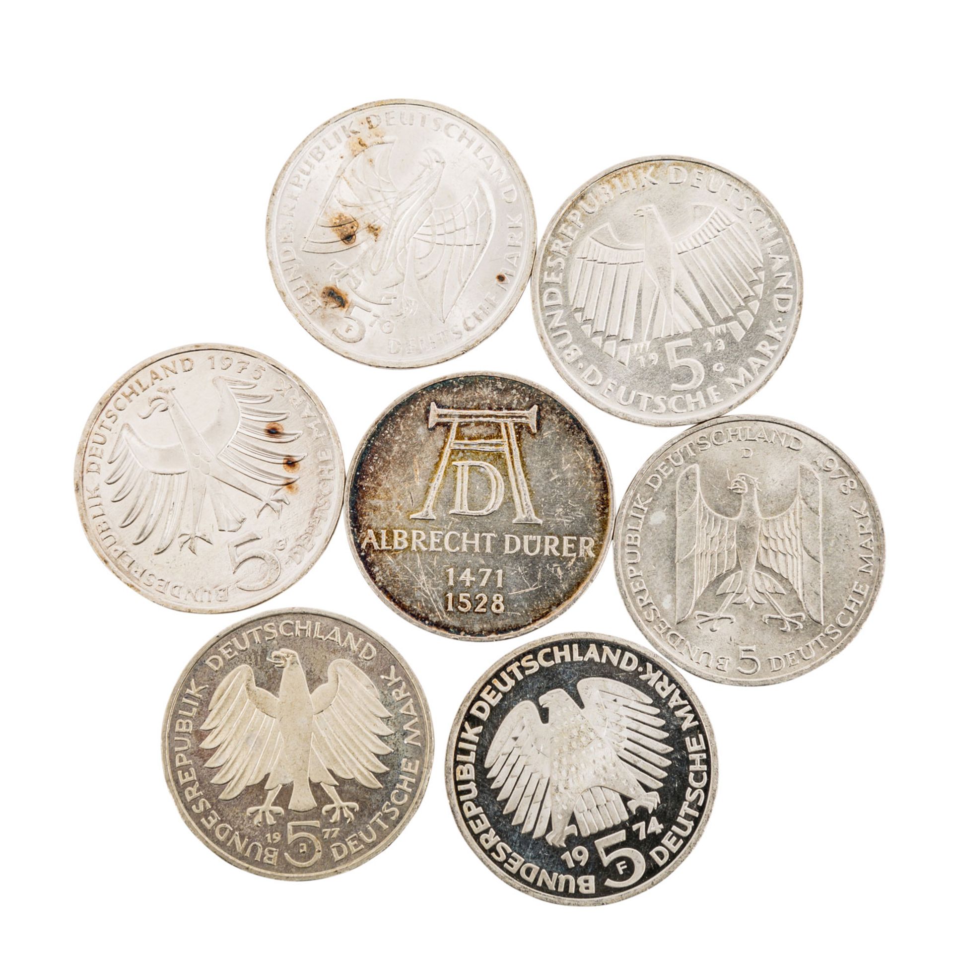 BRD Münzen SILBER -< - Bild 4 aus 6