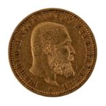 Württemberg/GOLD - 10 Mark 1898 F<