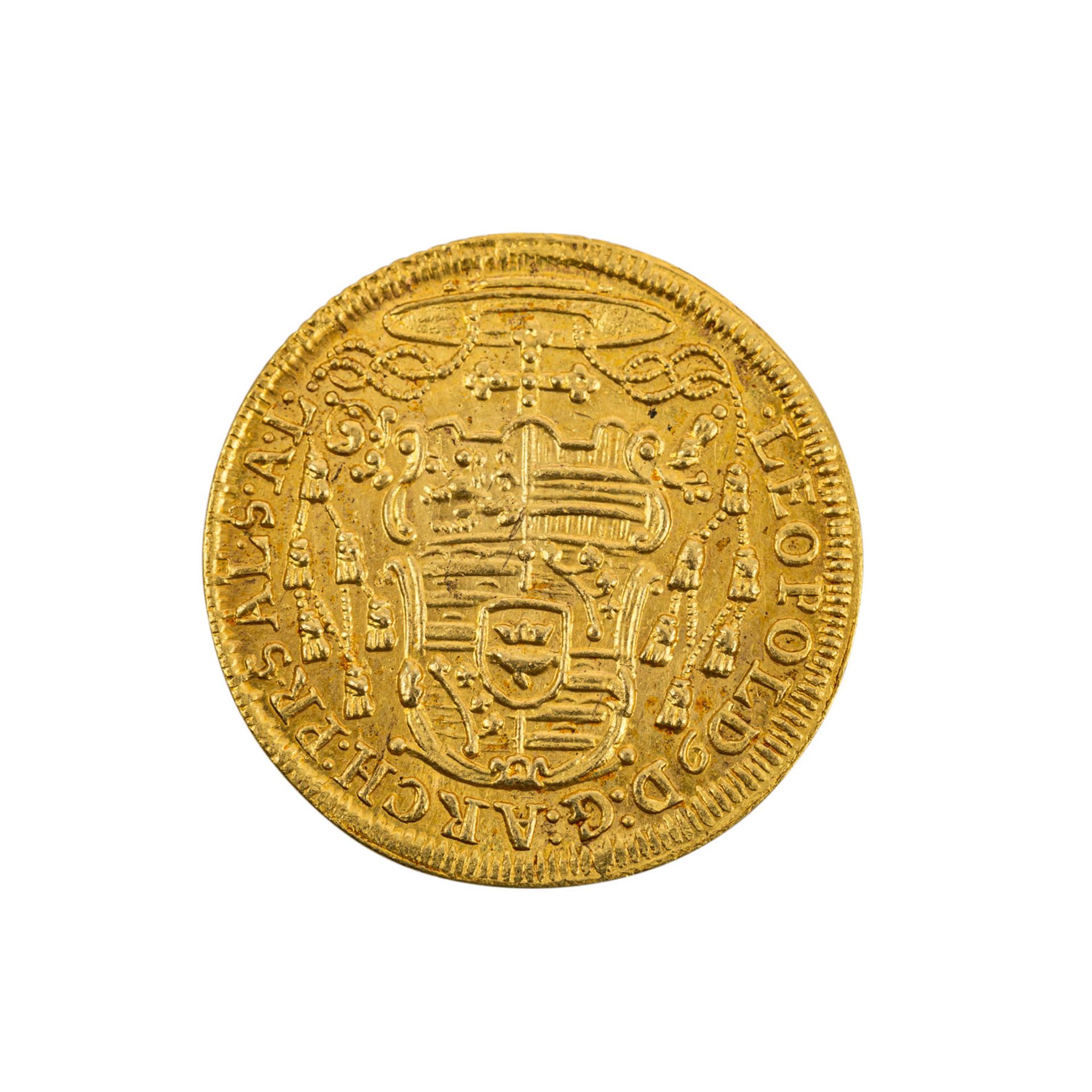 Salzburg Erzbistum/GOLD - Dukat 1728, - Bild 2 aus 2