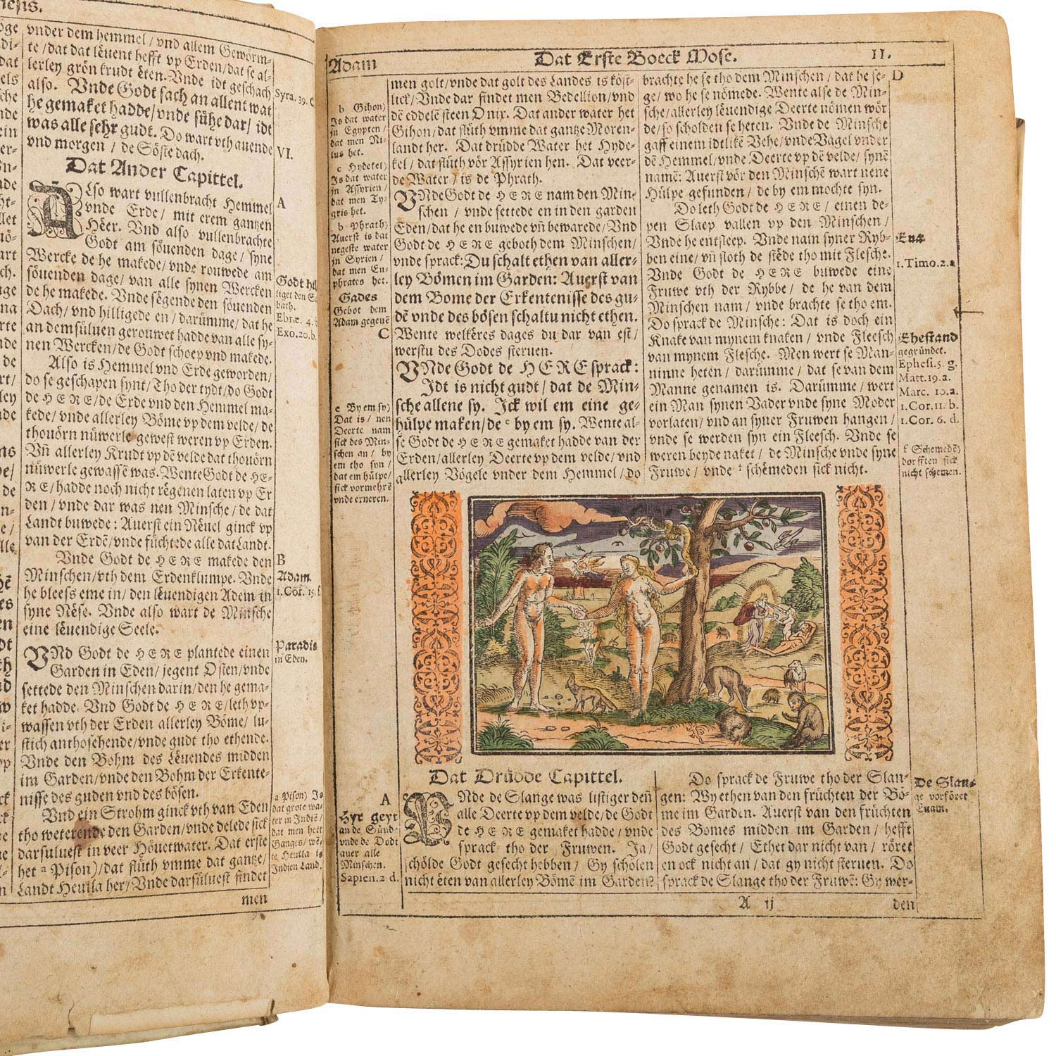 "Die plattdeutsche Bibel", Fürstl. Druckerei Barth 1588 –<br - Image 5 of 7