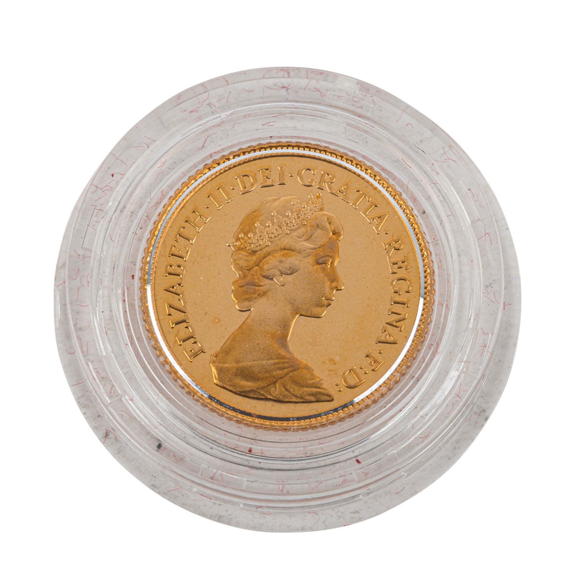 GB/GOLD - 1/2 Sovereign in PP und Originaletui, - Bild 3 aus 3