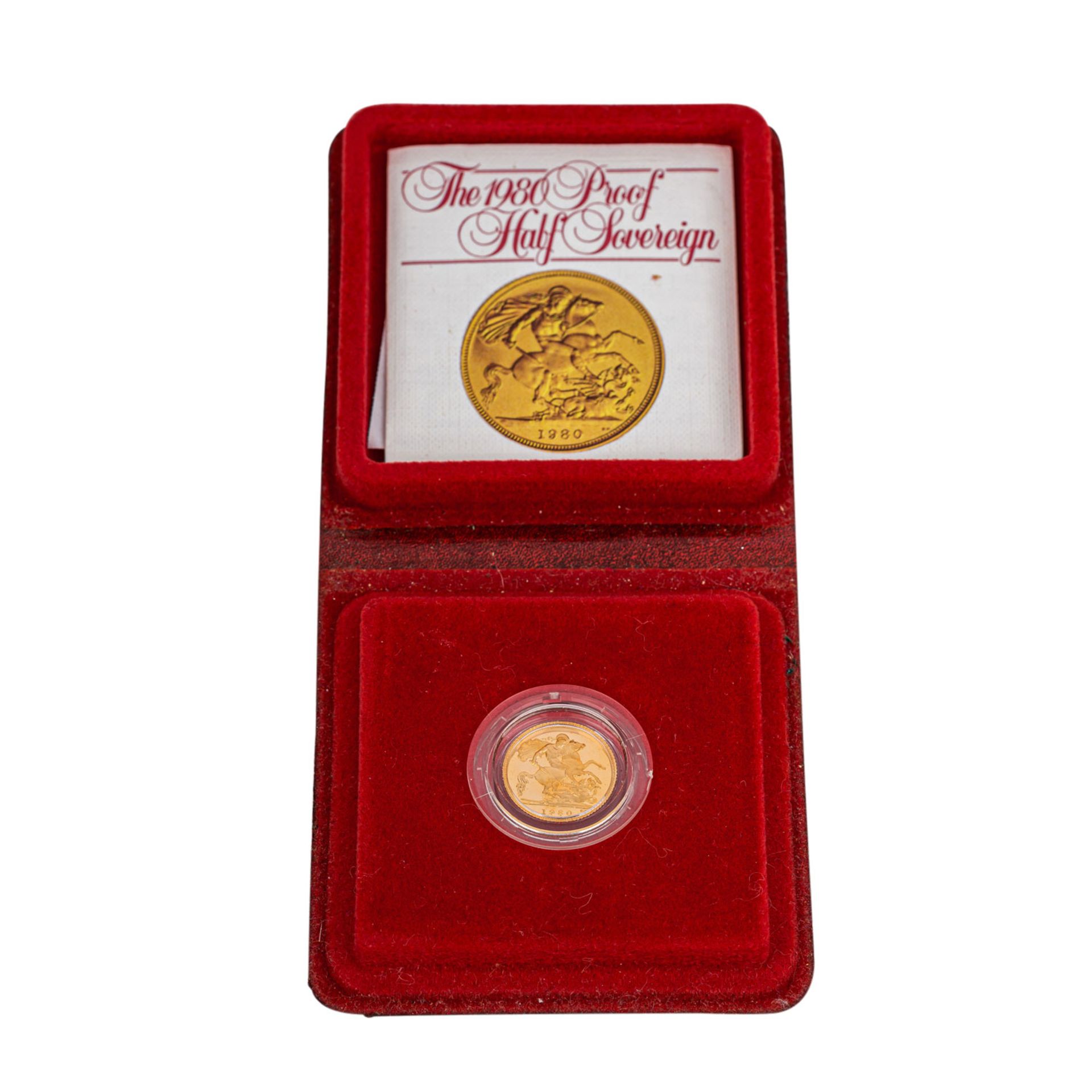 GB/GOLD - 1/2 Sovereign in PP und Originaletui,