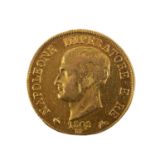 Italien/Gold - 40 Lire 1808/M, Napoleon, ss,