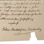 FELIX MENDELSSOHN BARTHOLDY (1809-1847) – Abschrift eines als verschollen<b