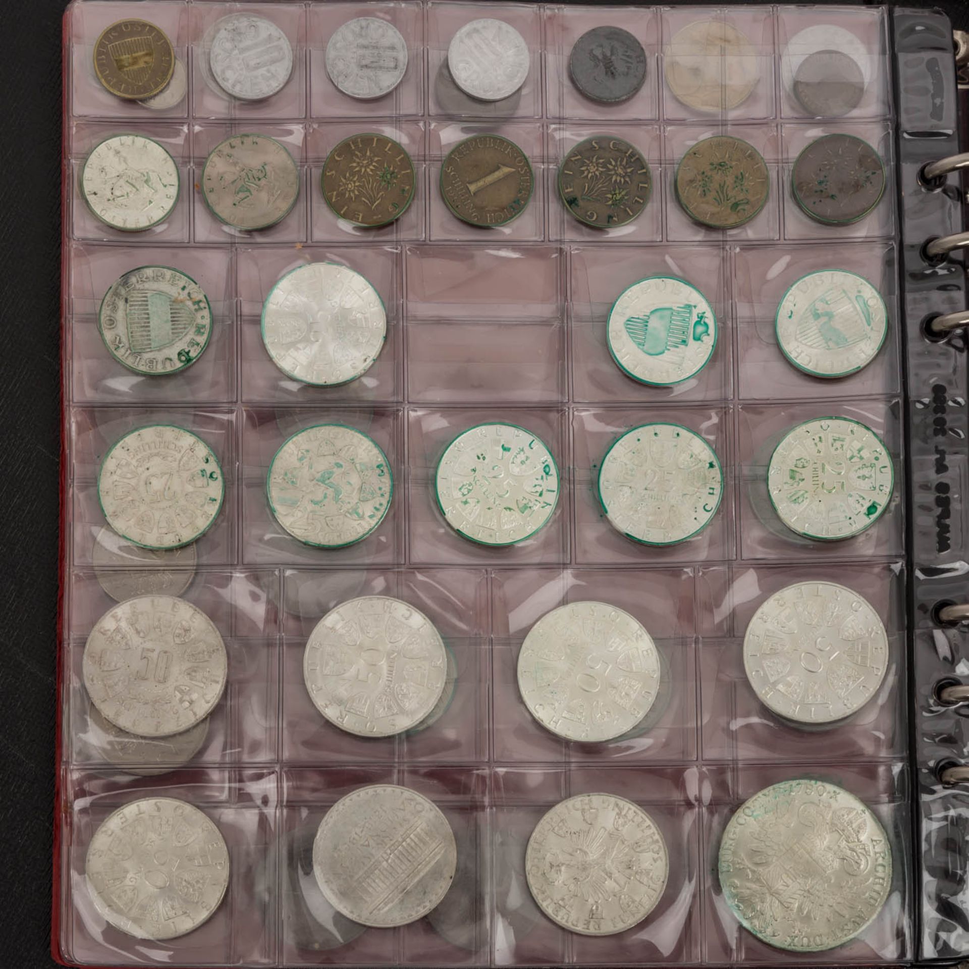 2 Münzalben mit überwiegend Österreich und BRD Silber,dazu 3 GOLDMÜNZEN Schweiz 20 Franken Vreneli - Bild 11 aus 14