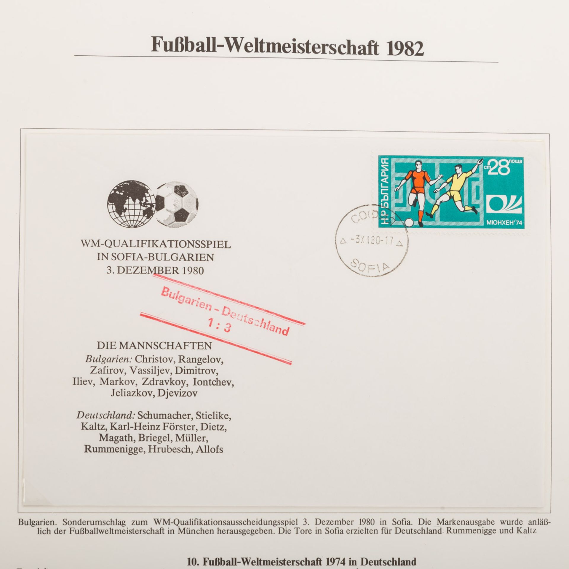 Motive Fußball WM 1982Schöner Posten auf Vordruckblättern aus dem Abo. Belege sind auch dabeiMotives - Bild 8 aus 10