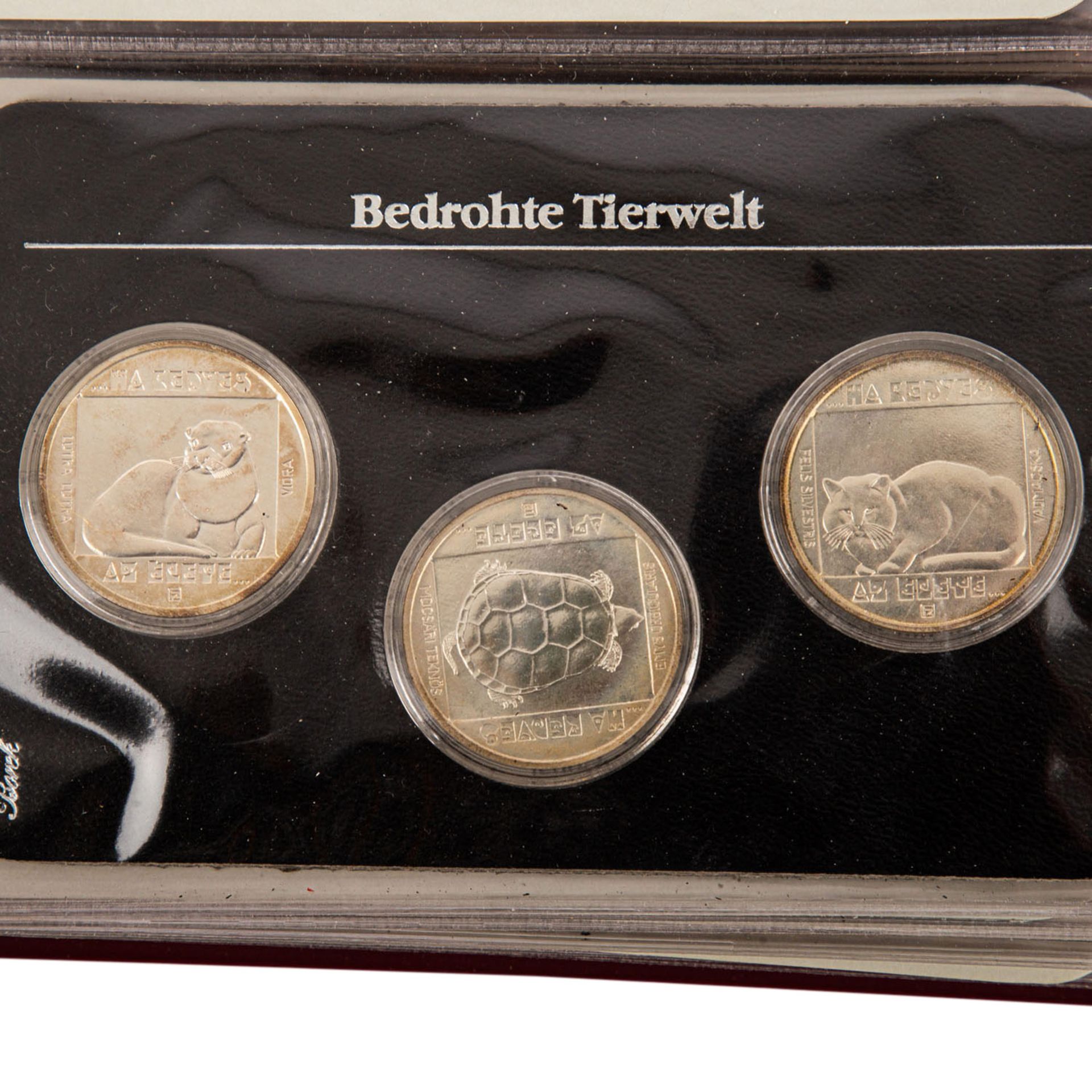 Bedrohte Tierwelt - Thematische Sammlung aus 1984/86,30 Münzen, teils in Silber, ausgiebig - Bild 4 aus 4
