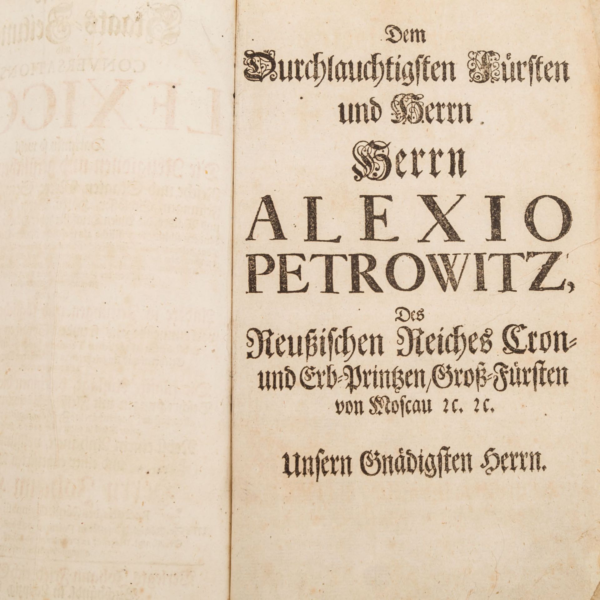 "Reales Staats-Zeitungs-und Conversations-Lexikon", Leipzig 1711 -Hist. Lexikon aus dem 18.Jh., - Bild 2 aus 4