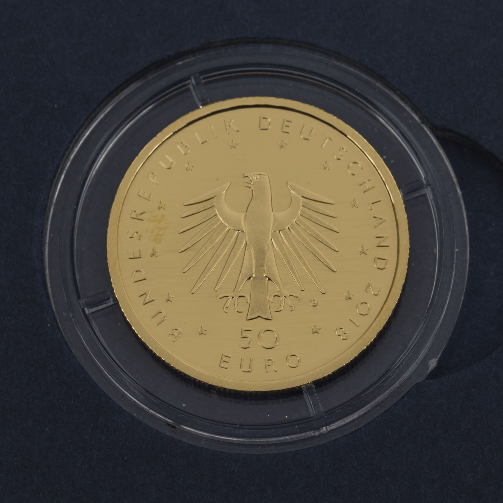 BRD/GOLD - 50 Euro 2018 Kontrabass,1/4 Unze fein, prägefrisch, Zertifikat + EtuiFRG/GOLD - 50 Euro - Bild 3 aus 3