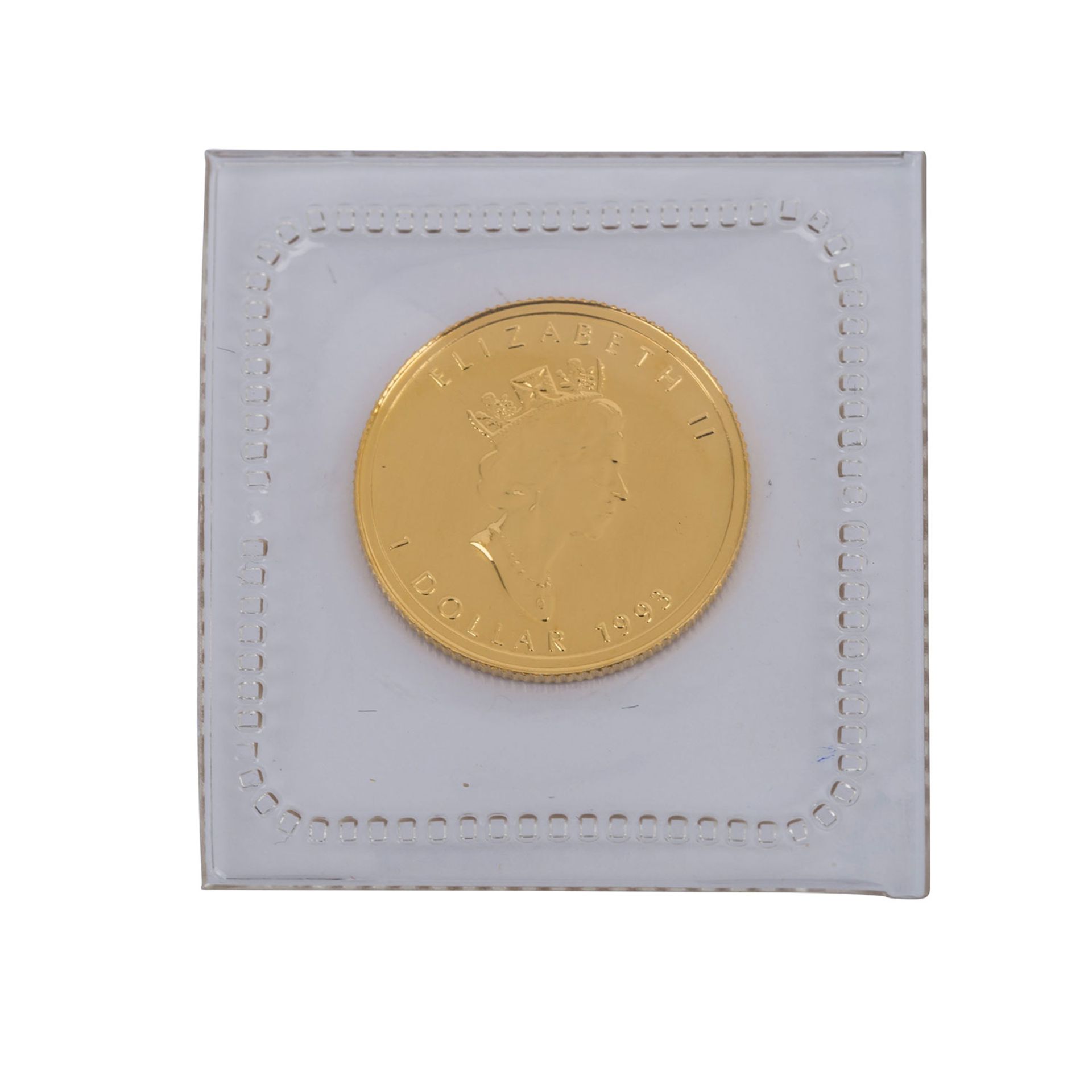 1/20 Unze - Kanada, Maple Leaf,1 Dollar 1993, stgl.1/20 ounce - Canada, Maple Leaf, 1 dollar 1993,