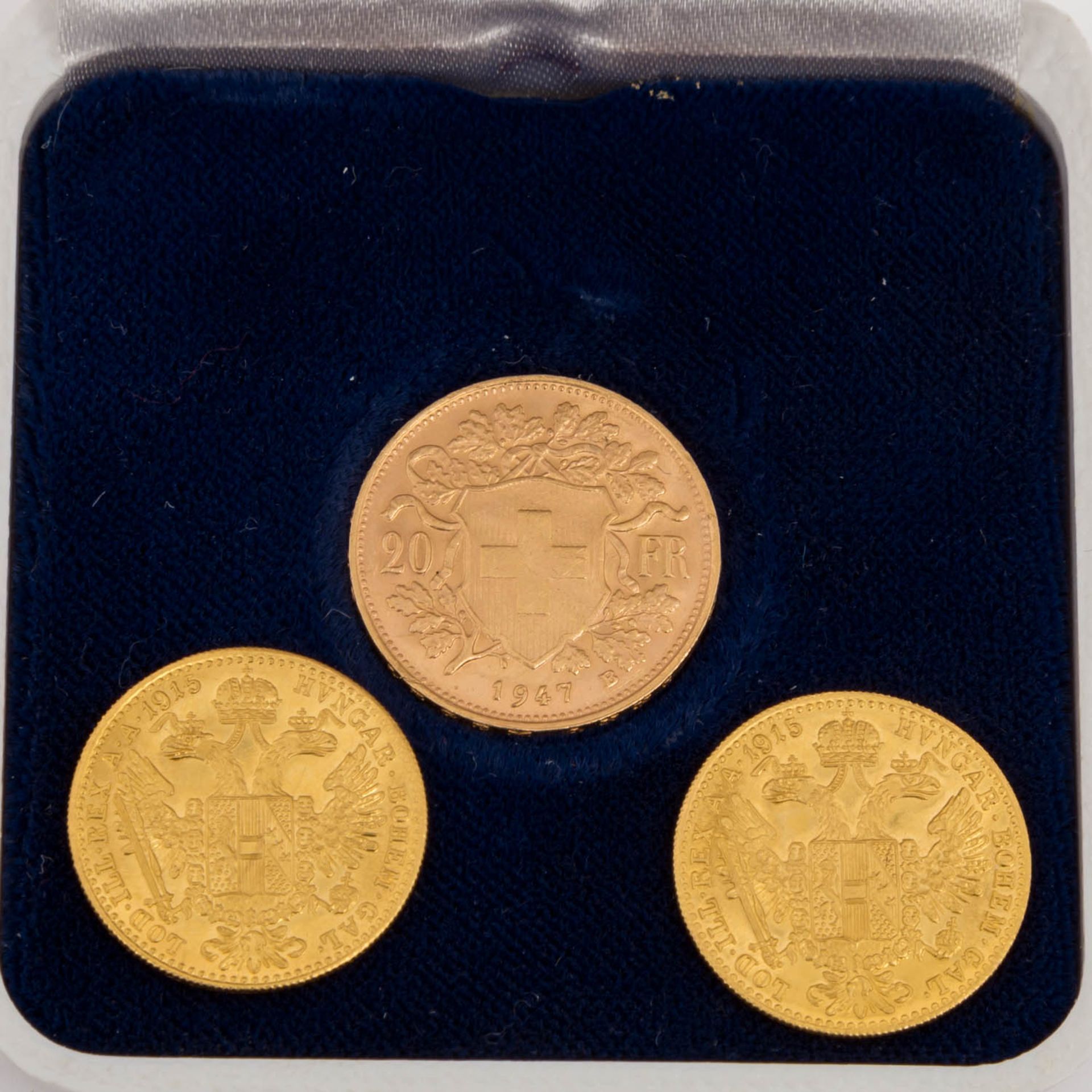 2 Münzalben mit überwiegend Österreich und BRD Silber,dazu 3 GOLDMÜNZEN Schweiz 20 Franken Vreneli - Bild 2 aus 14