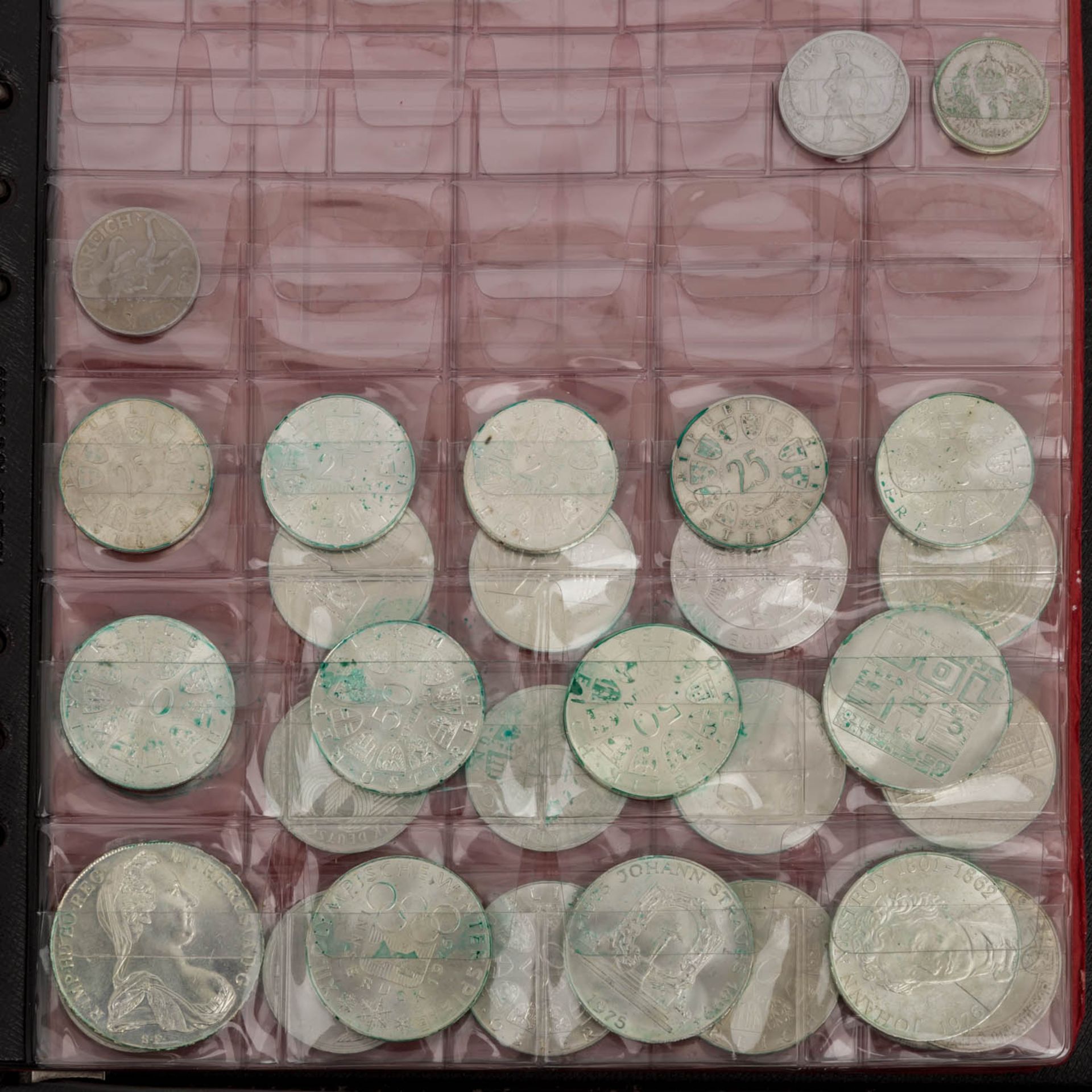 2 Münzalben mit überwiegend Österreich und BRD Silber,dazu 3 GOLDMÜNZEN Schweiz 20 Franken Vreneli - Bild 10 aus 14