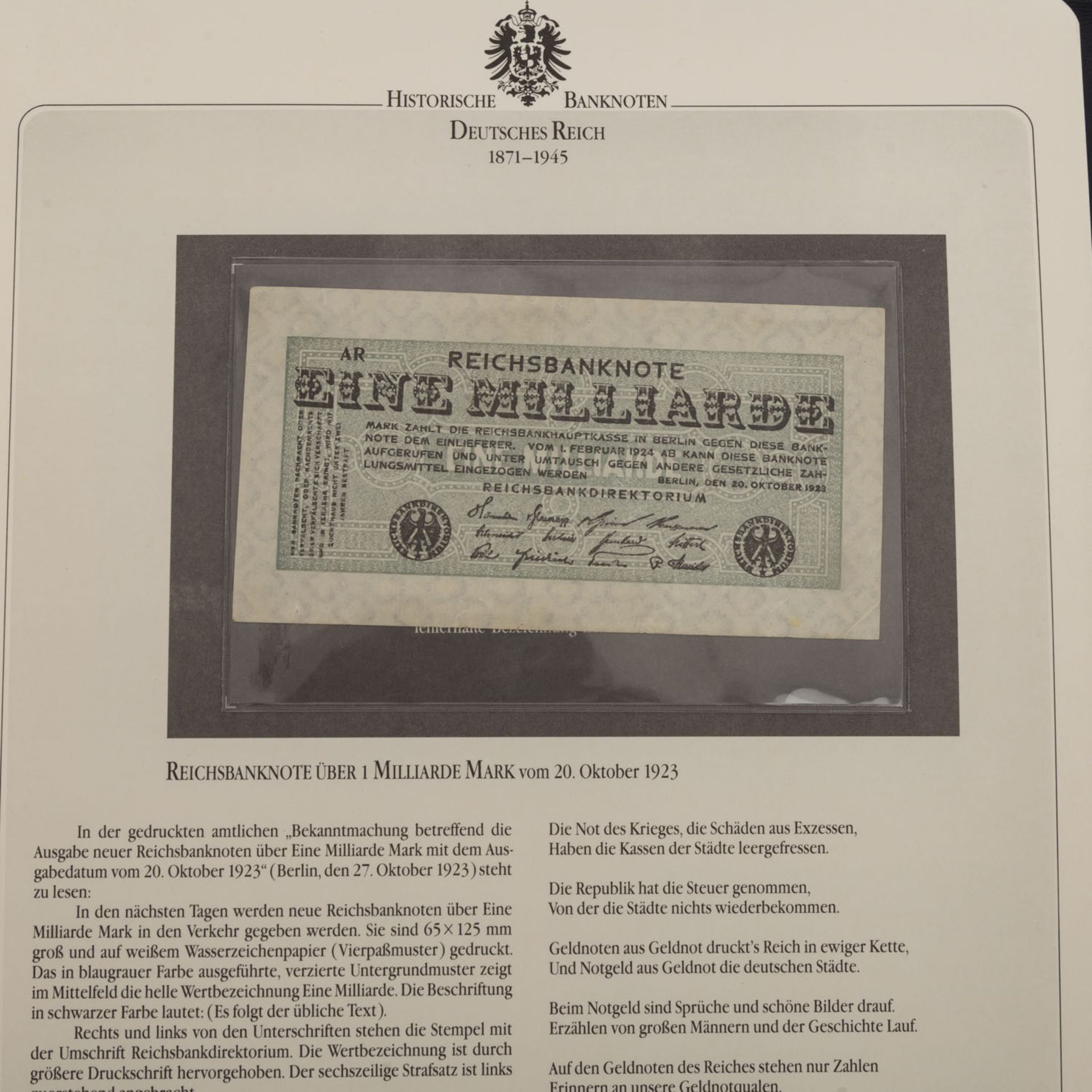 Ca. 80 Noten Deutschland,etwas bis Hochinflation, wenige Bessere wie z. B. Reichsbahndirektion - Bild 3 aus 10