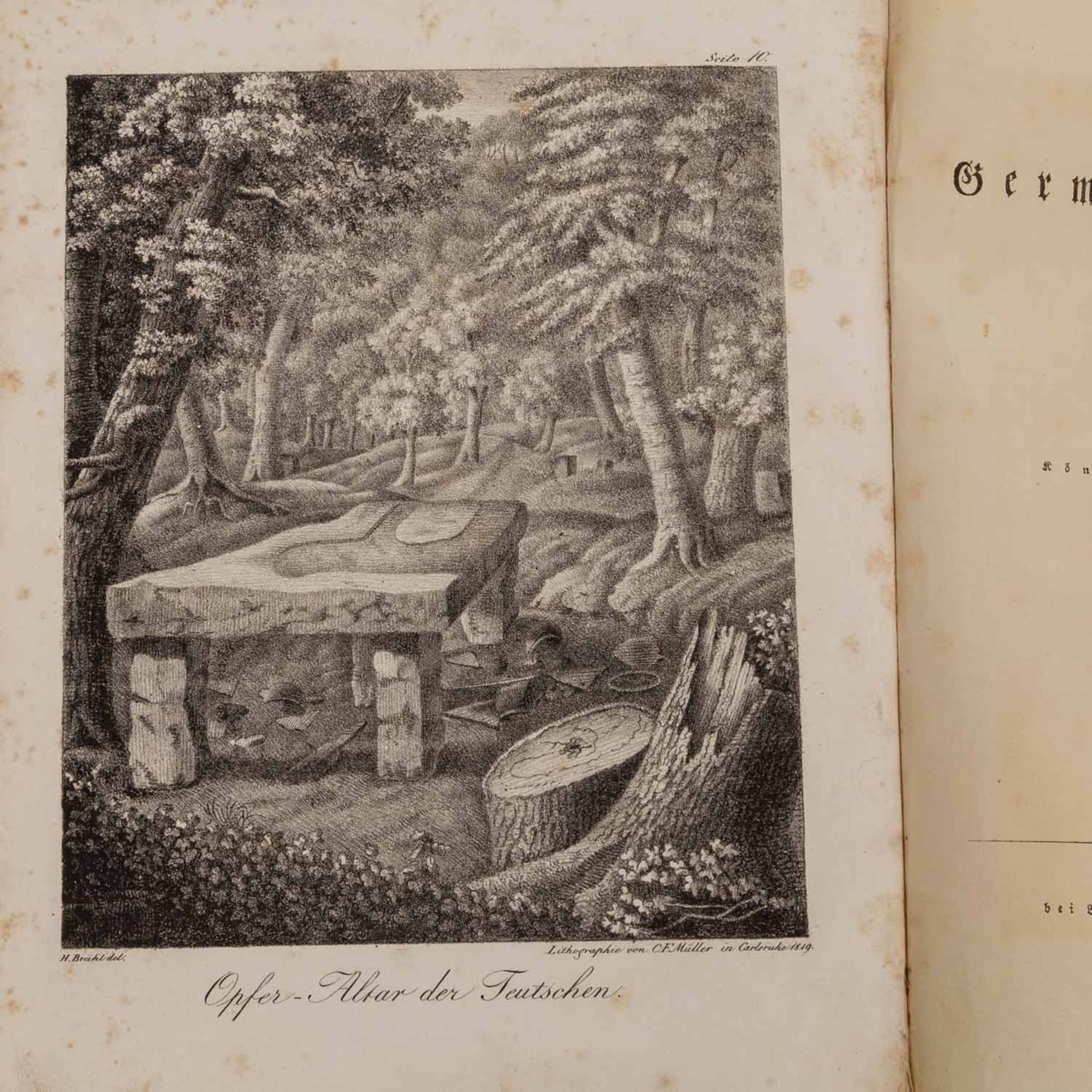 Buch von Wilhelm Dorow 1812Titel: Opferstätte und Grabhügel der Germanen und Römer am Rhein ( - Bild 2 aus 5
