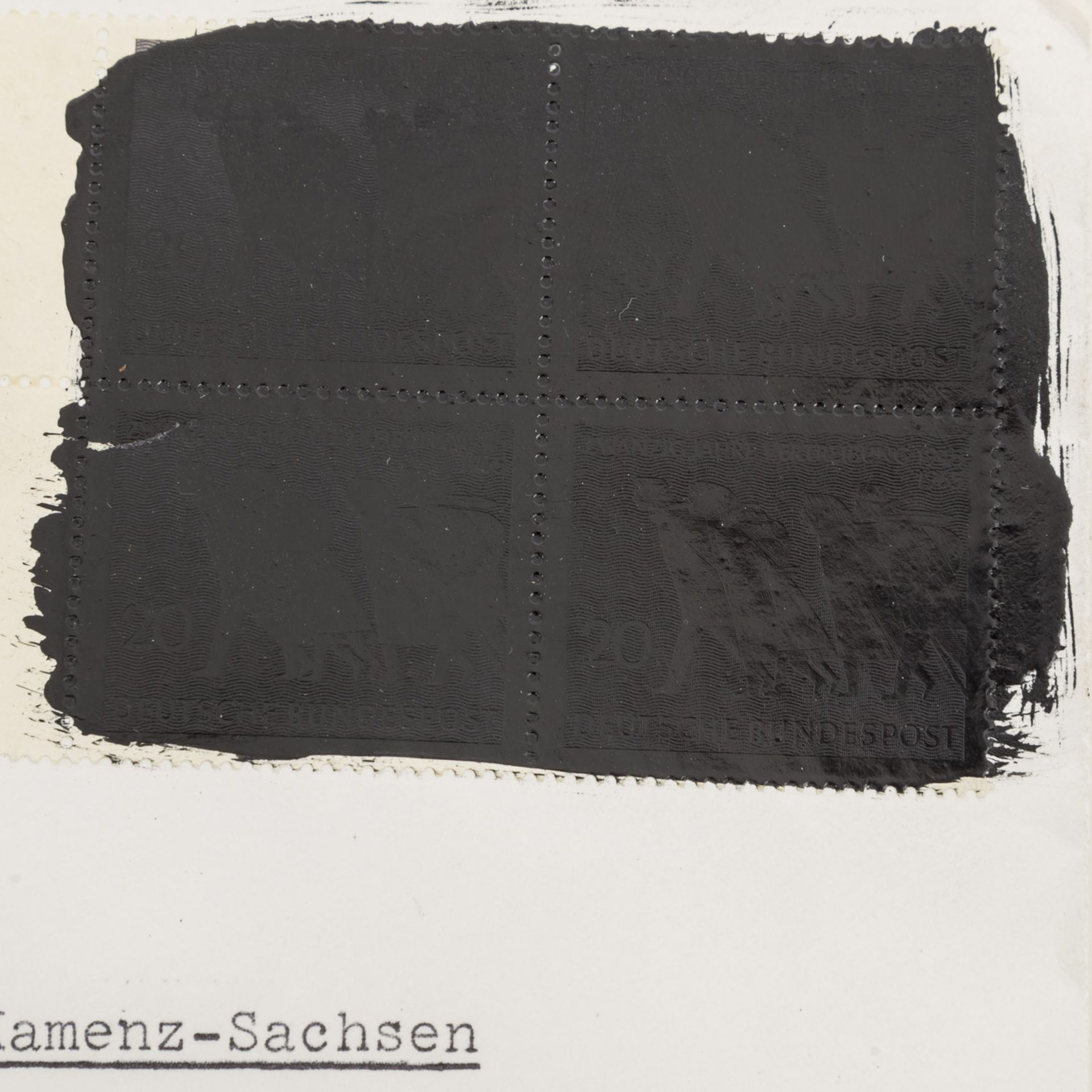 Deutsch/Deutscher Postkrieg, 1965,5 Briefe mit sogenannten sächsischen Schwärzungen, je auf der - Bild 2 aus 5