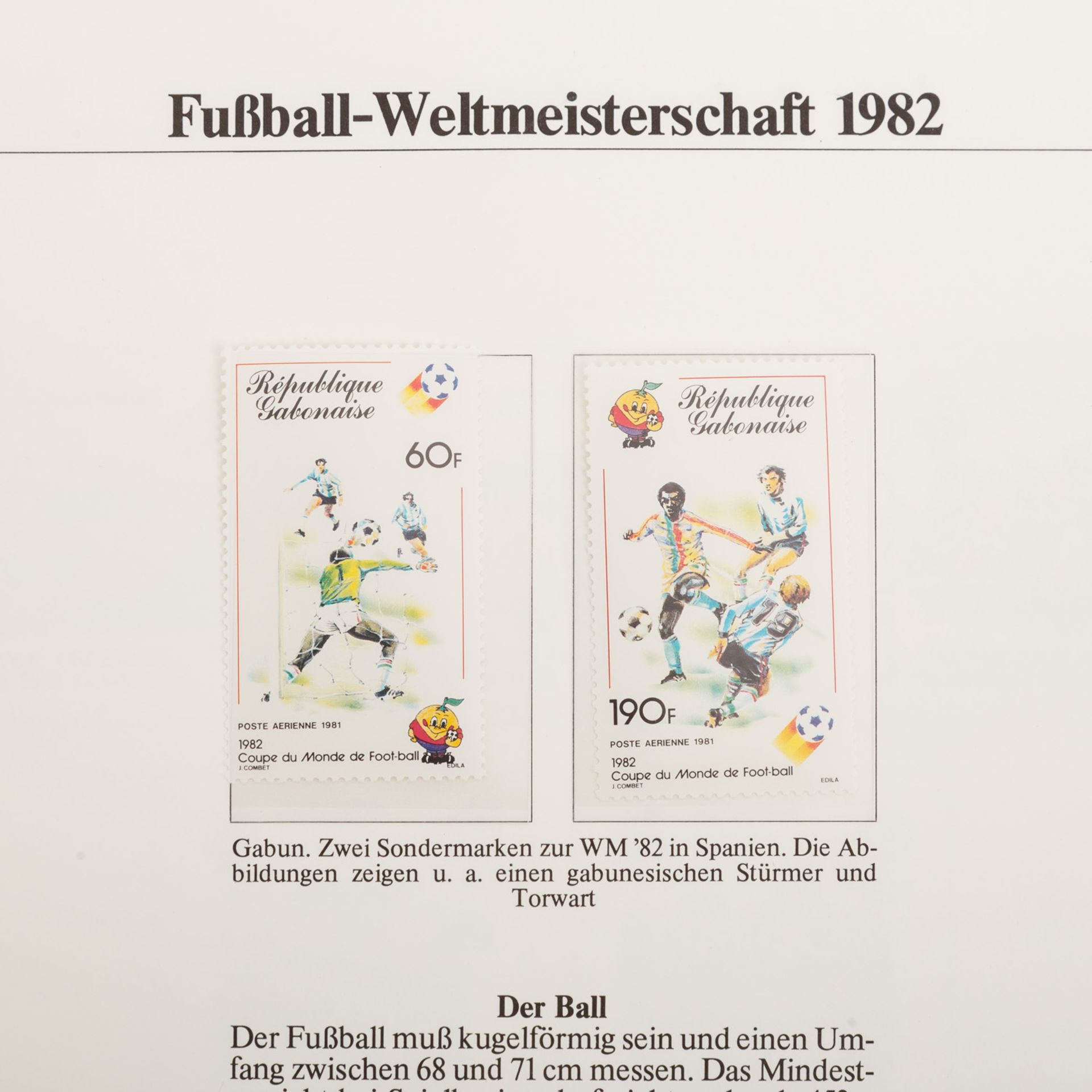 Motive Fußball WM 1982Schöner Posten auf Vordruckblättern aus dem Abo. Belege sind auch dabeiMotives - Bild 9 aus 10